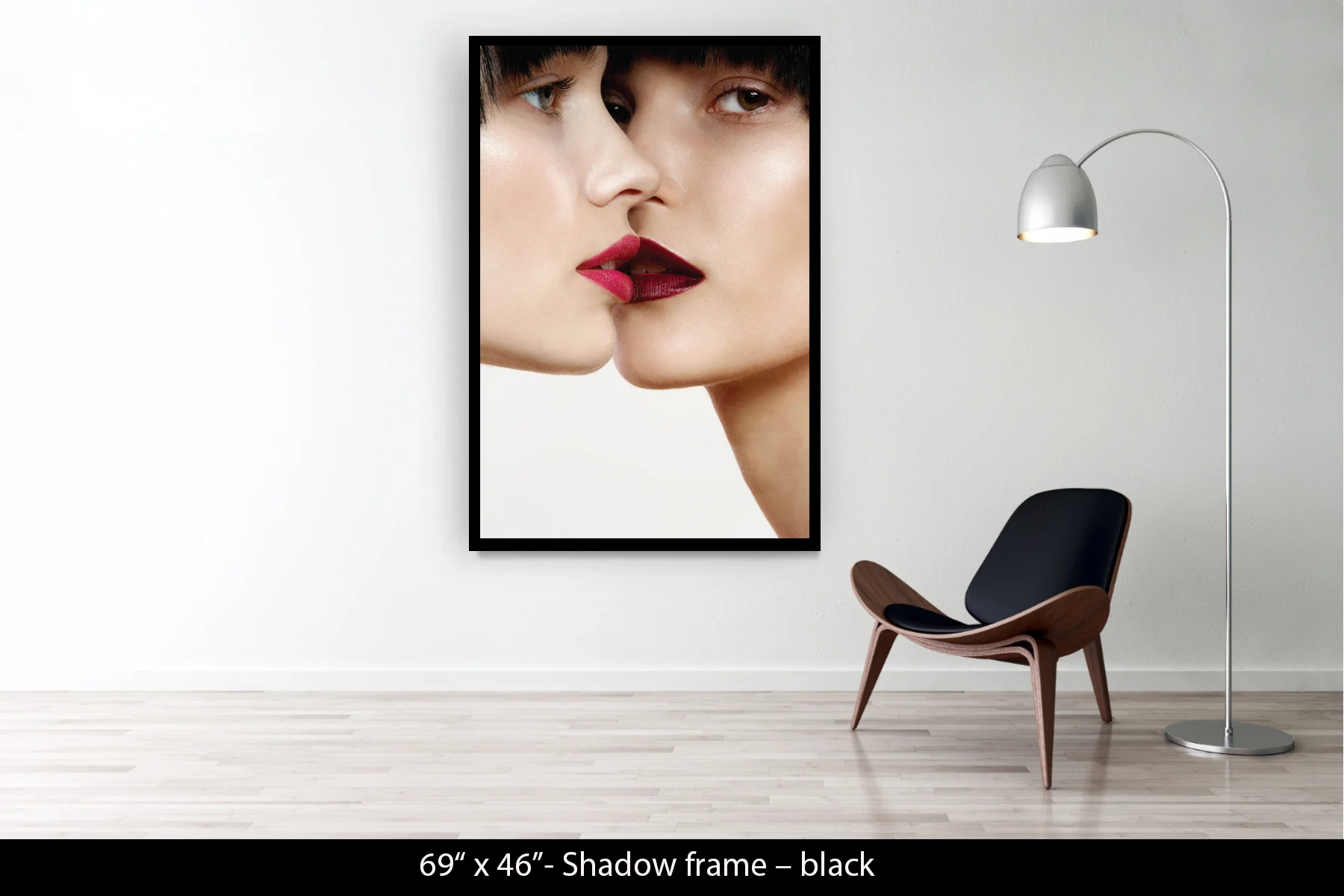 69"x46" | Shadow Frame Black