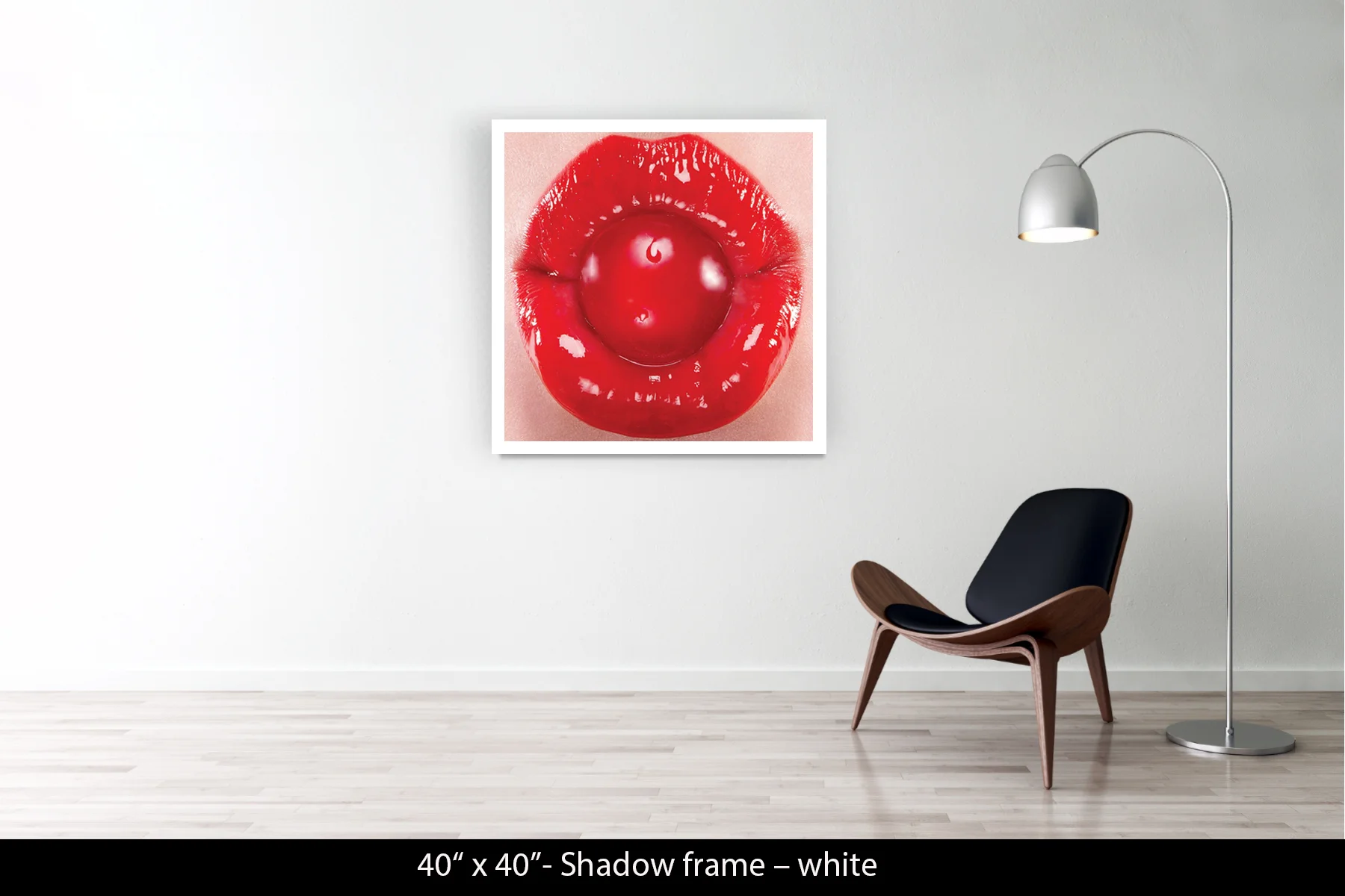 40"x40" | Shadow Frame White