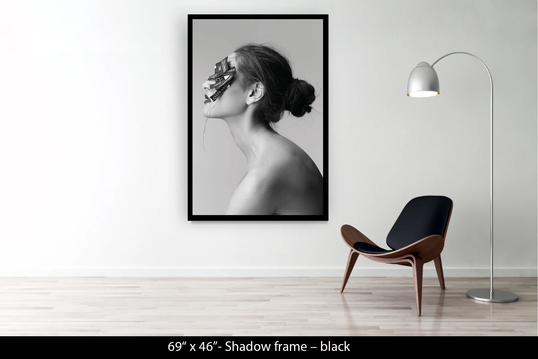 69"x46" | Shadow Frame Black