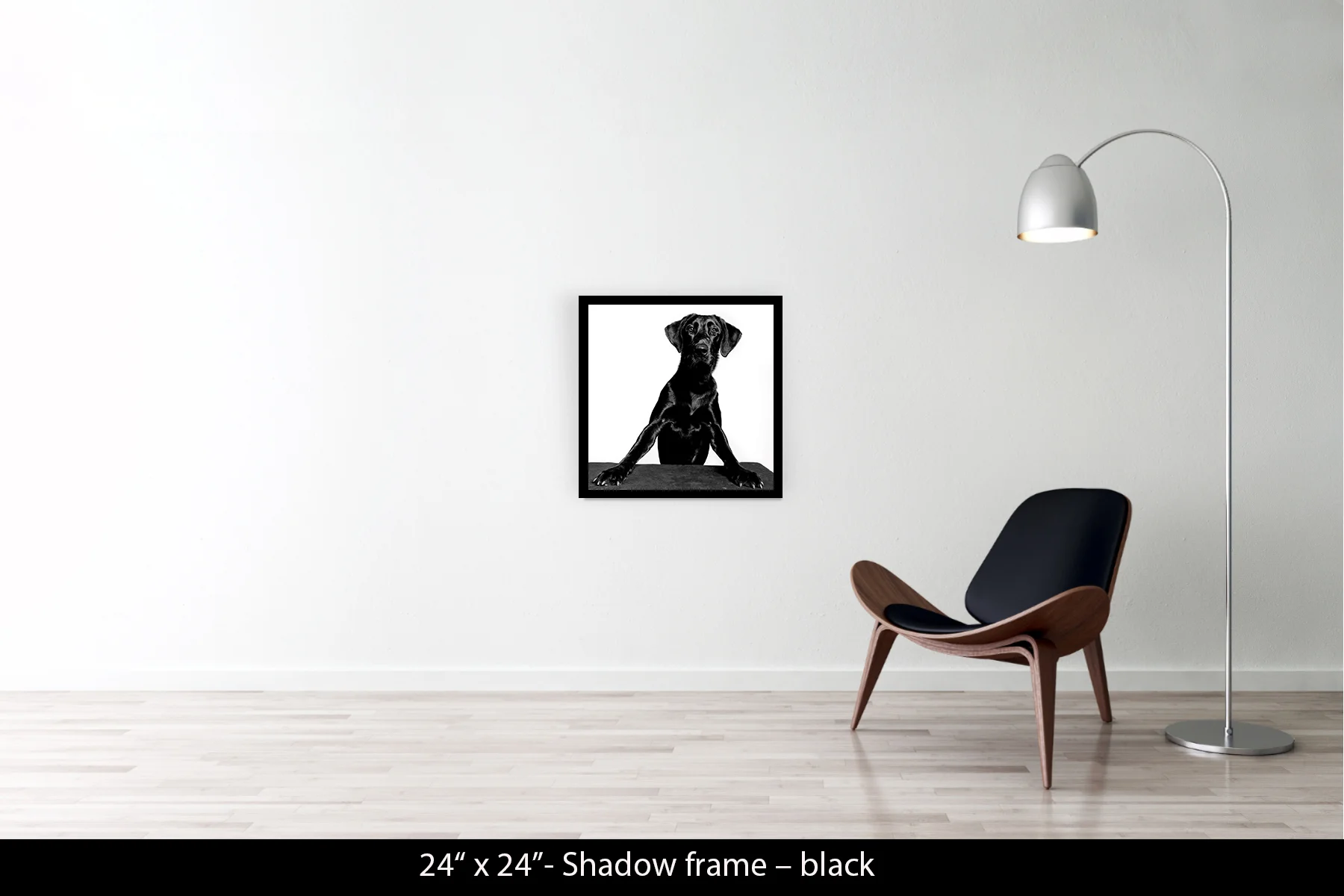 24"x24" | Shadow Frame Black