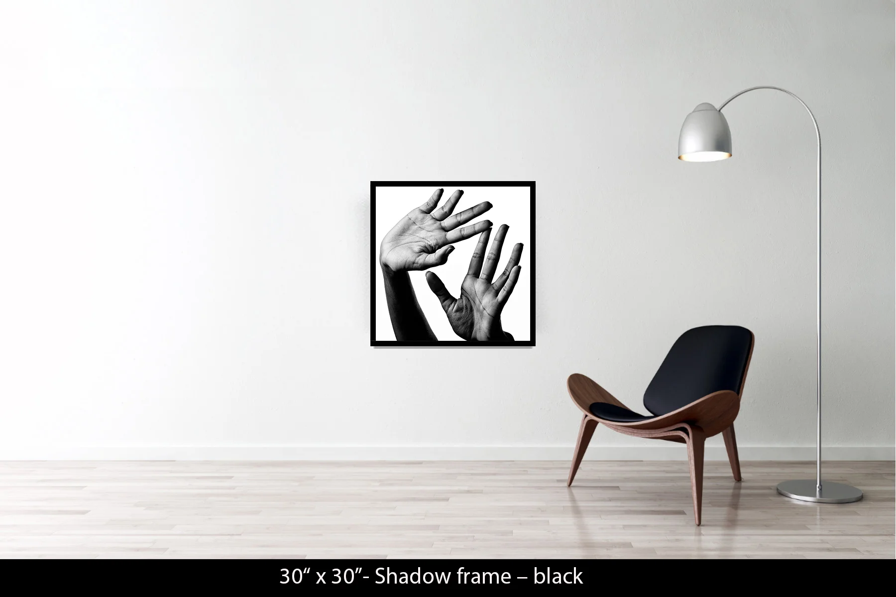 30"x30" | Shadow Frame Black
