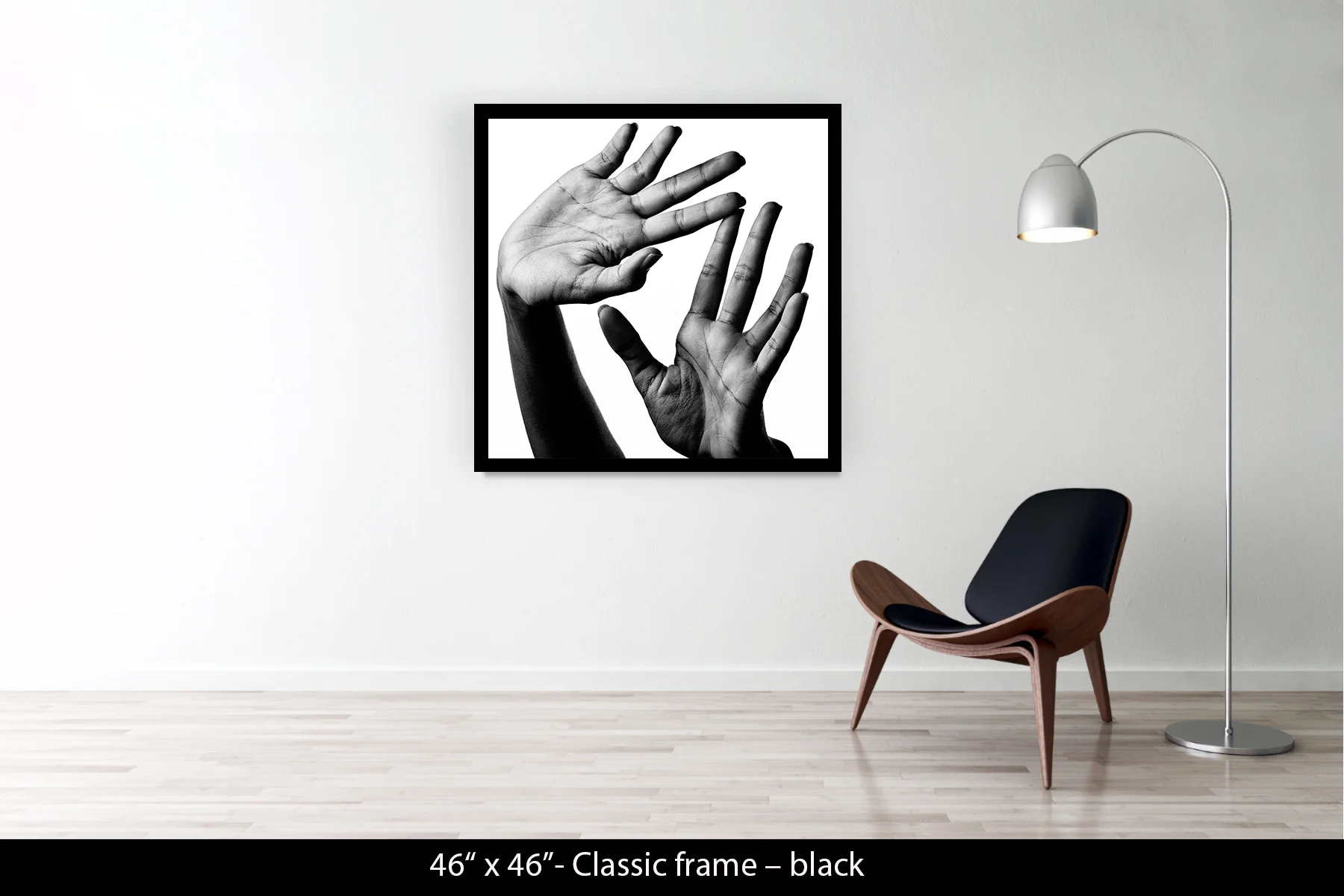 46"x46" | Classic Frame Black