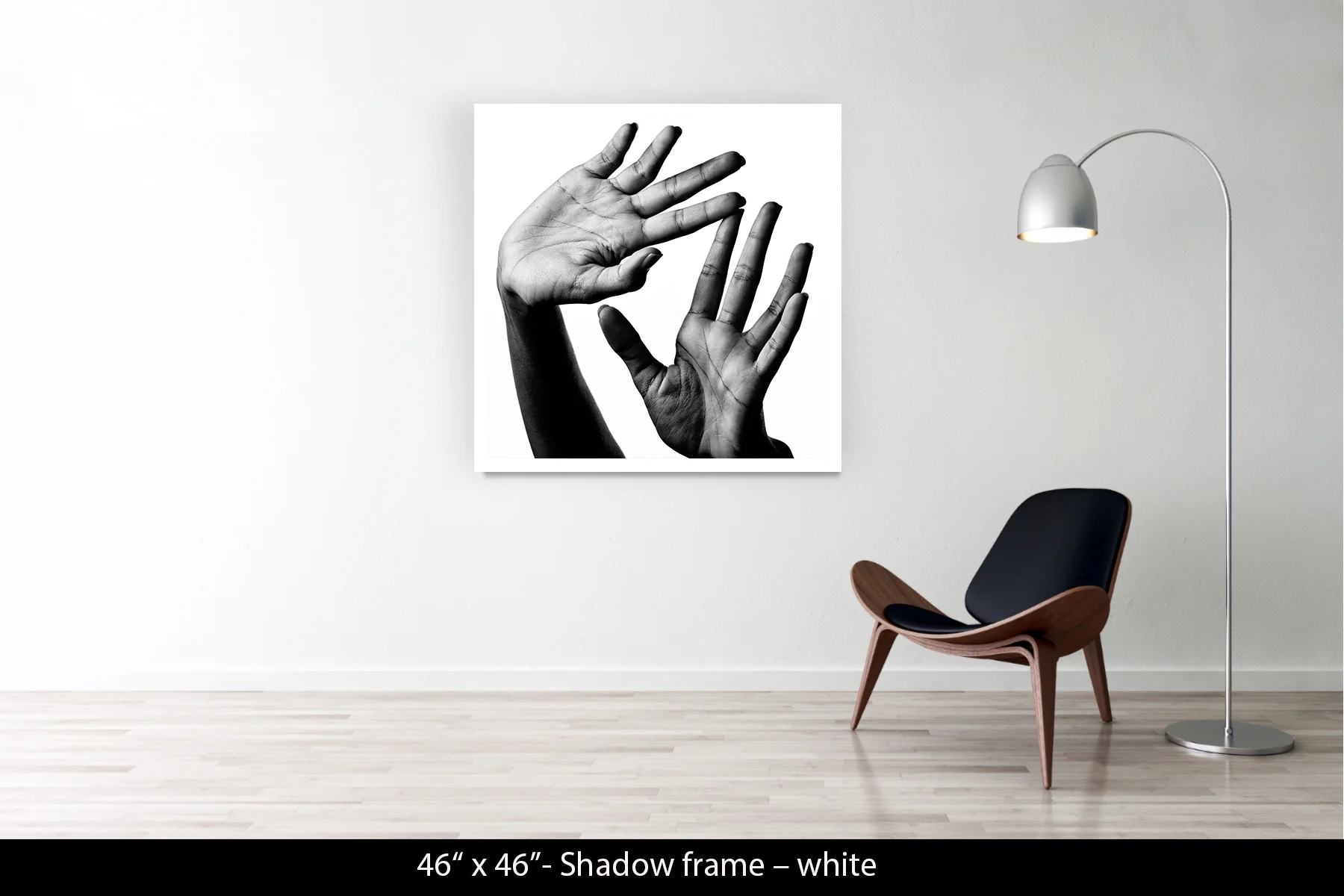46"x46" | Shadow Frame White