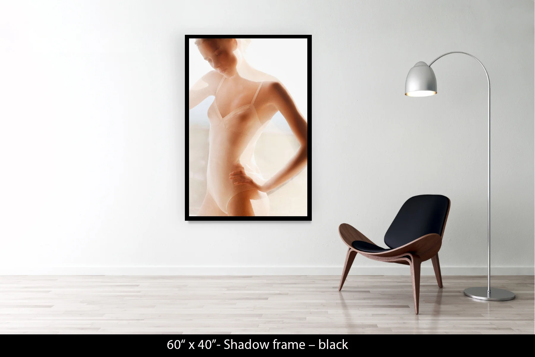 60"x40" | Shadow Frame Black