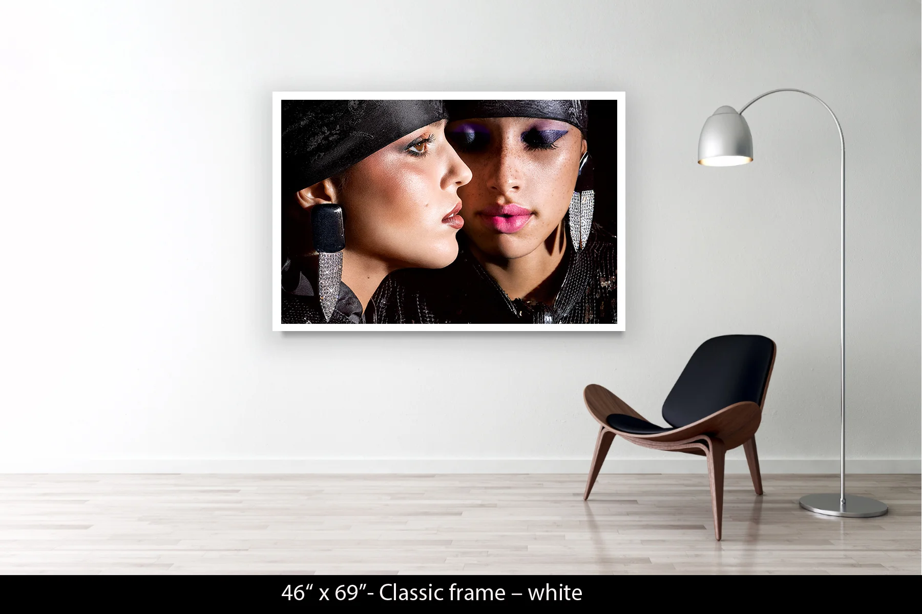 46"x69" | Classic Frame White