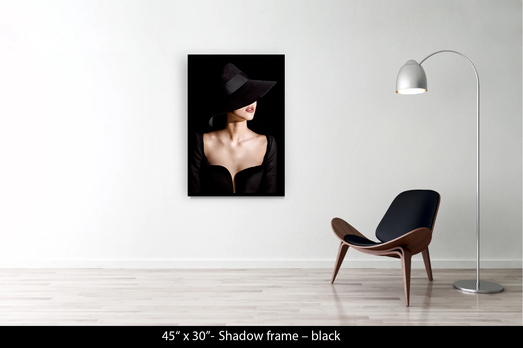 45"x30" | Shadow Frame Black