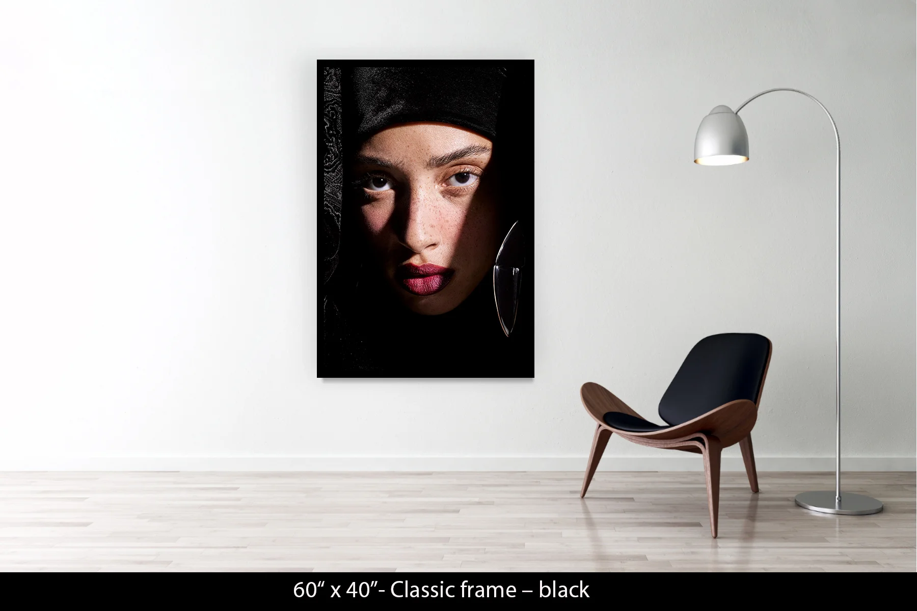 60"x40" | Classic Frame Black