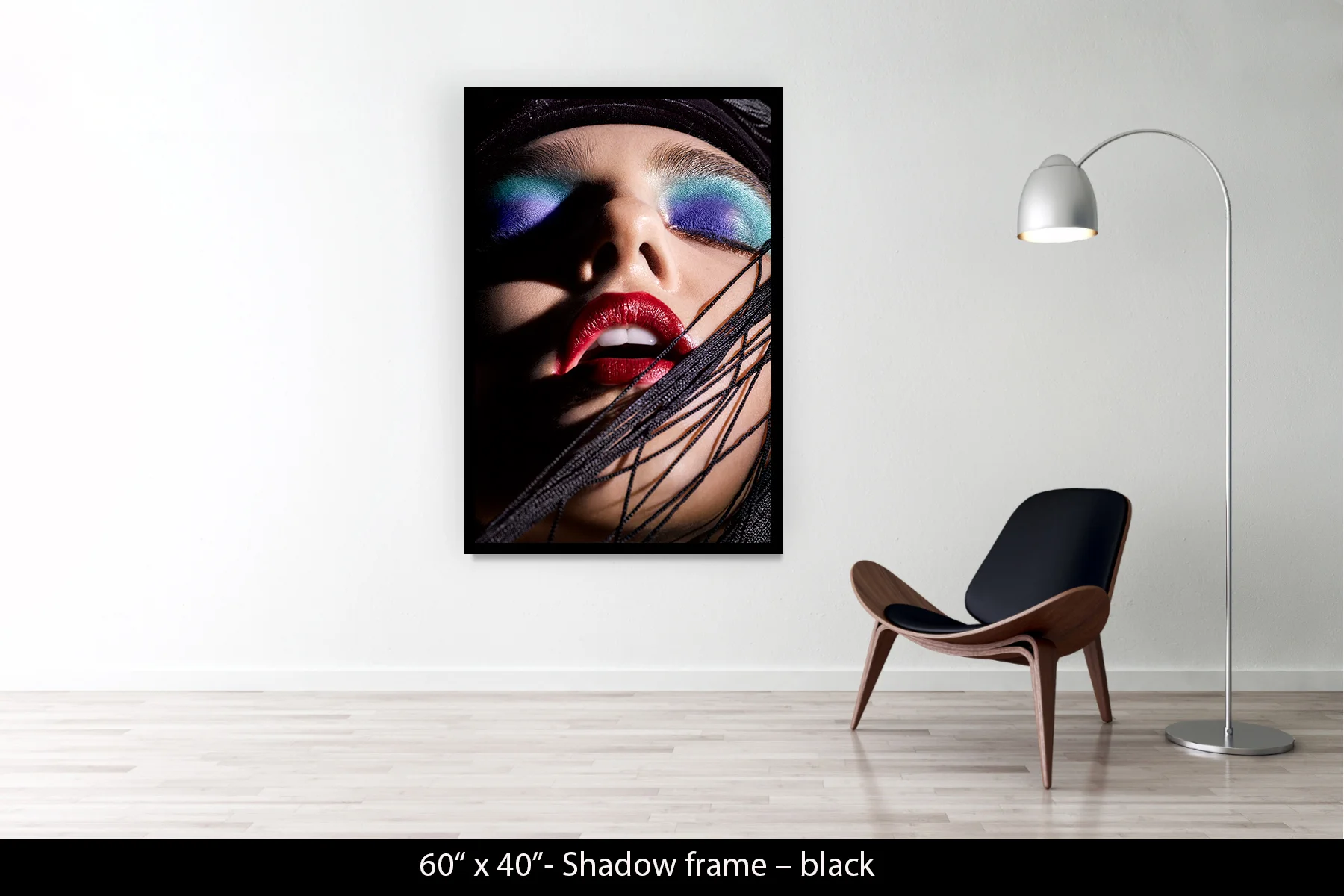 60"x40" | Shadow Frame Black