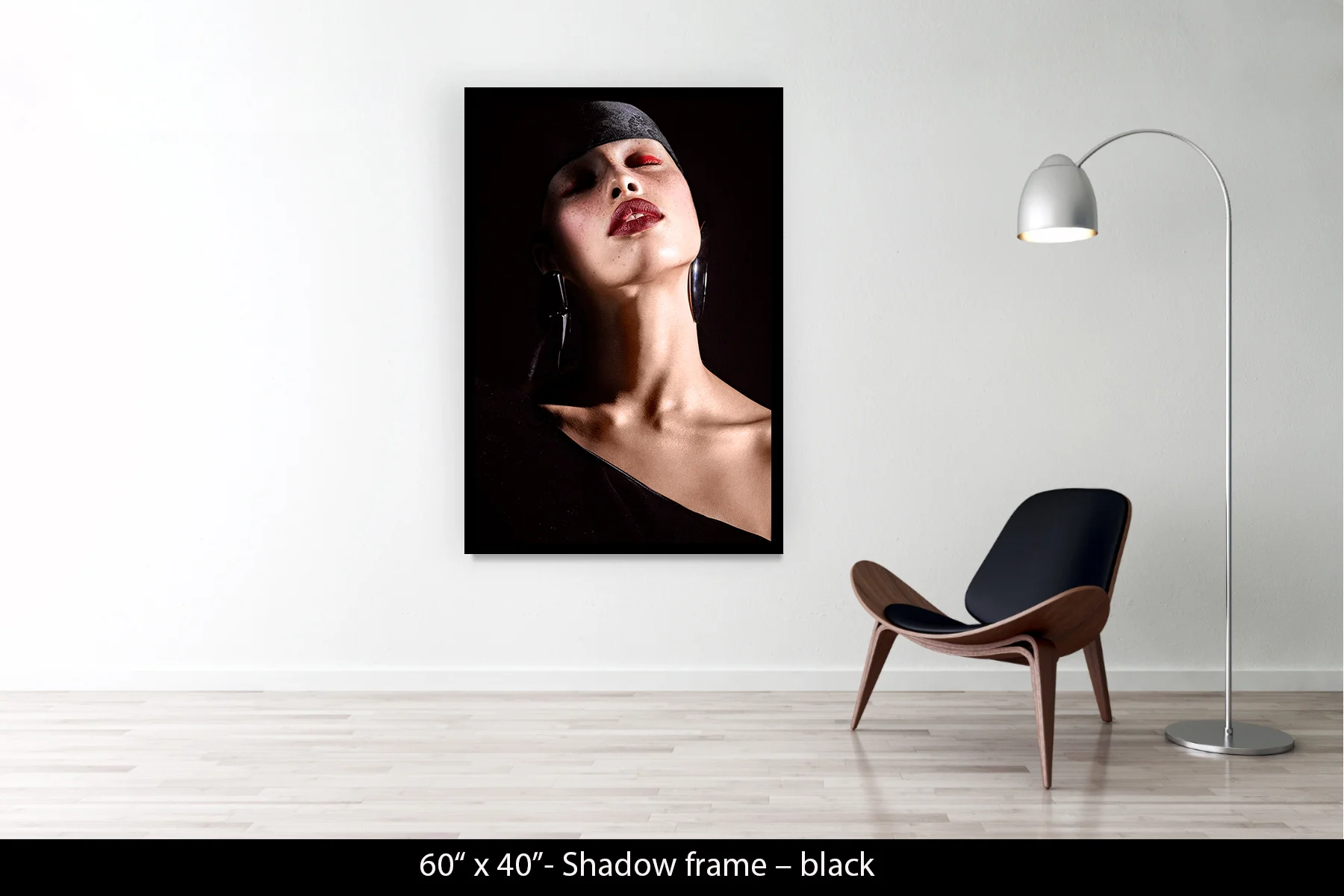 60"x40" | Shadow Frame Black