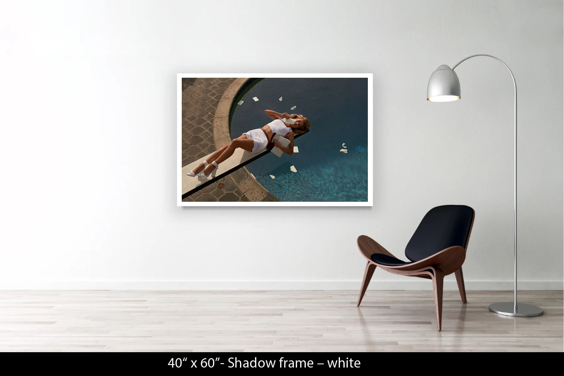 40"x60" | Shadow Frame White