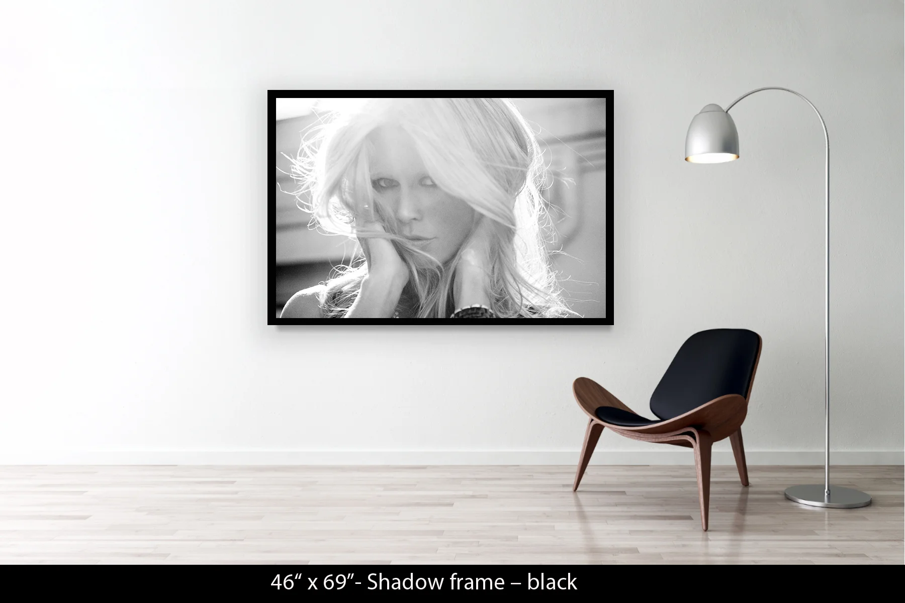 46"x69" | Shadow Frame Black