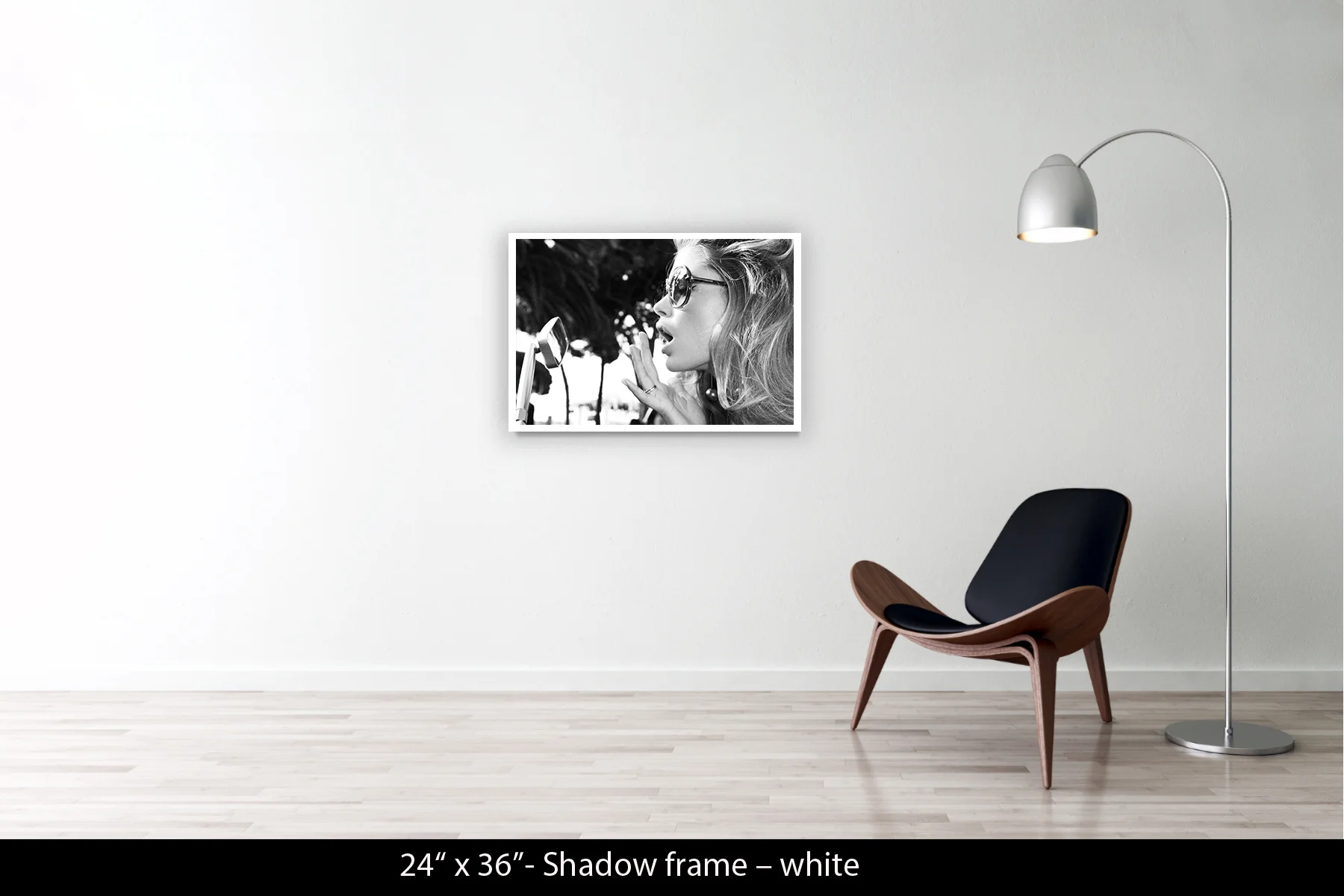 24"x36" | Shadow Frame White