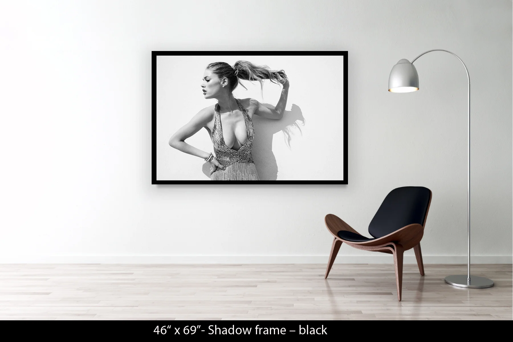 46"x69" | Shadow Frame Black