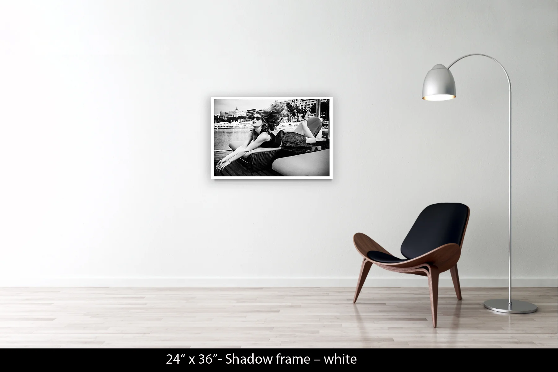 24"x36" | Shadow Frame White