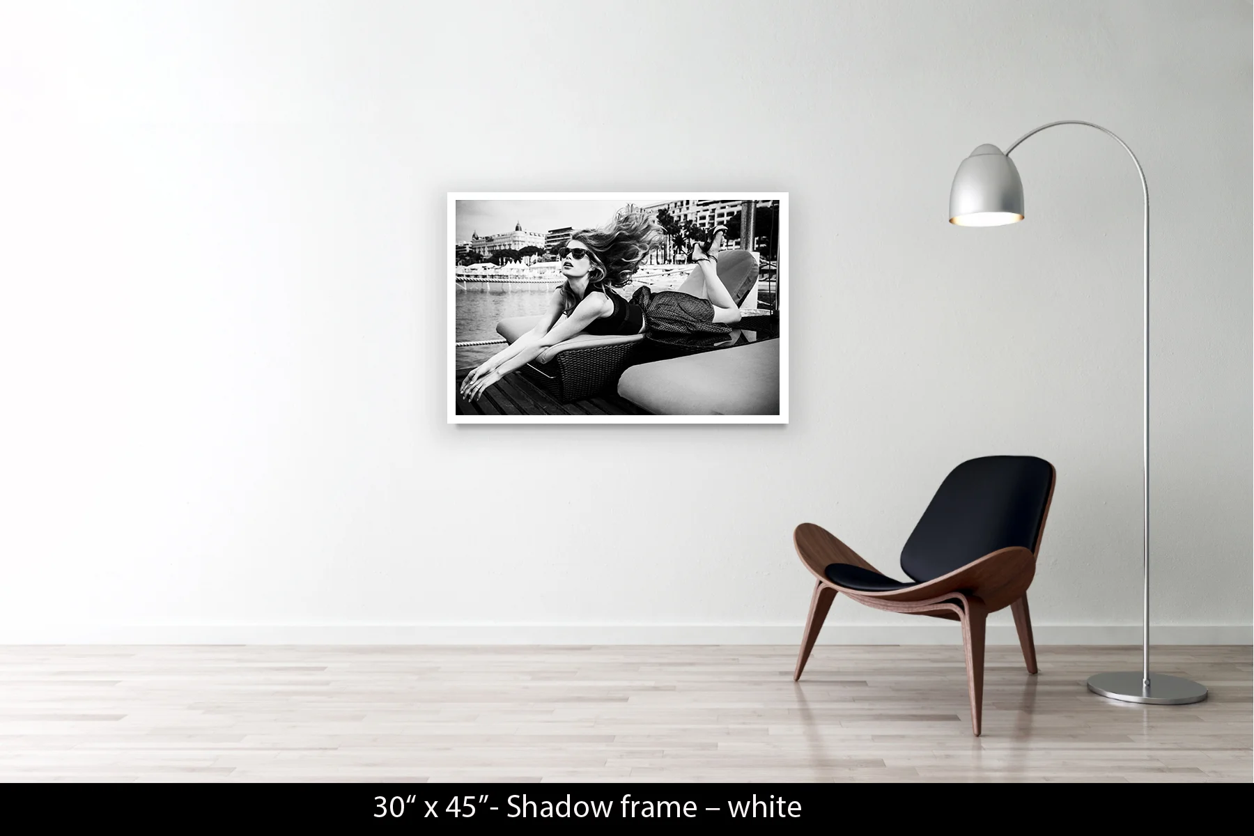30"x45" | Shadow Frame White