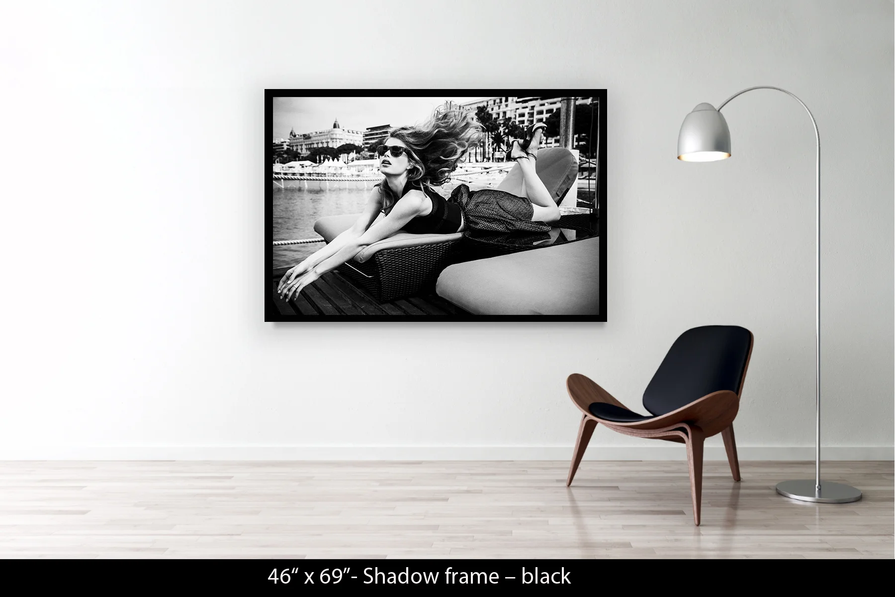 46"x69" | Shadow Frame Black
