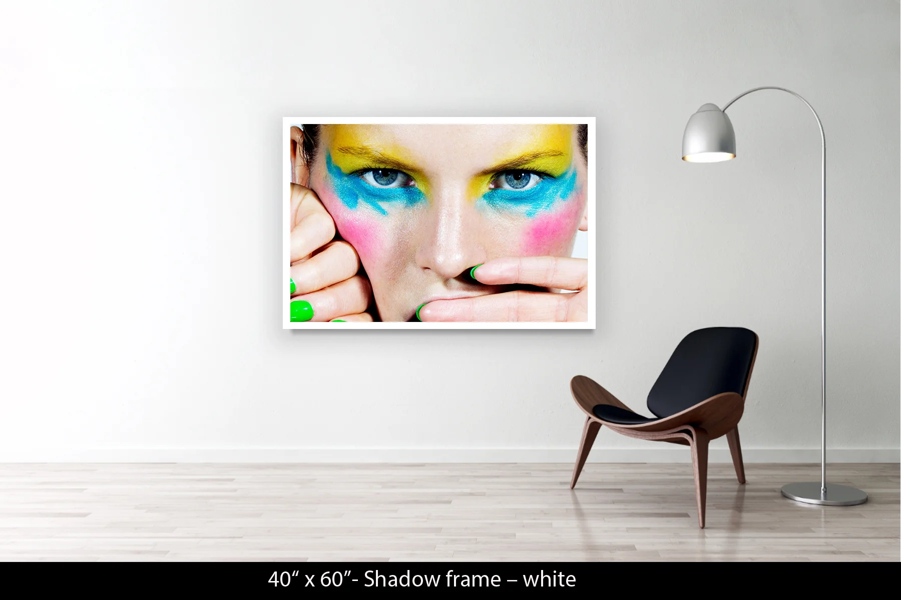 40"x60" | Shadow Frame White