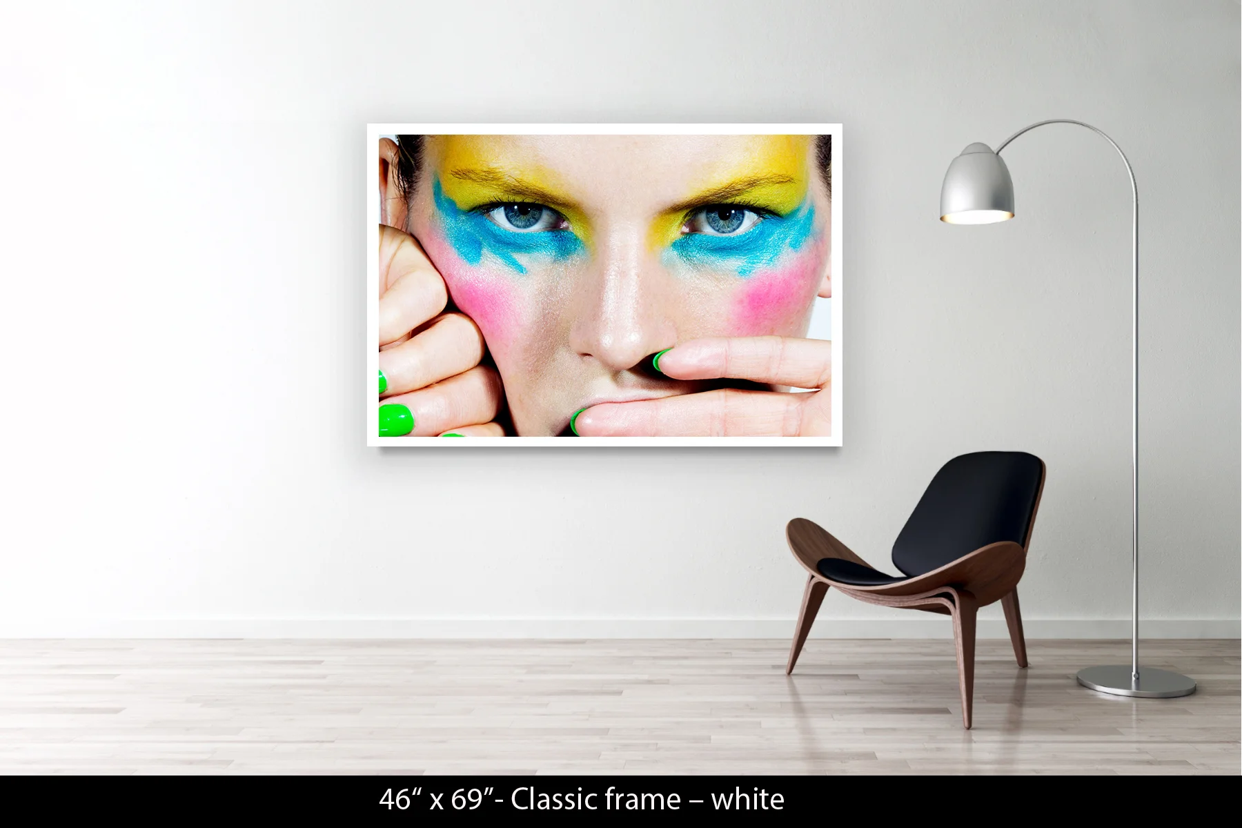 46"x69" | Classic Frame White
