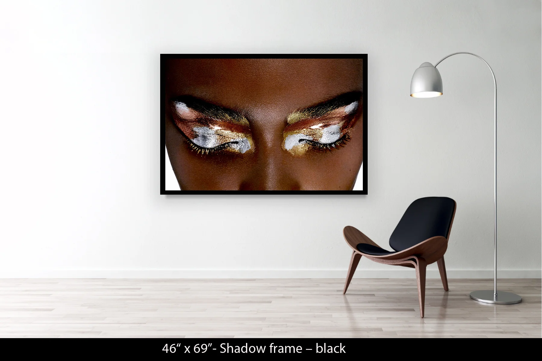 46"x69" | Shadow Frame Black