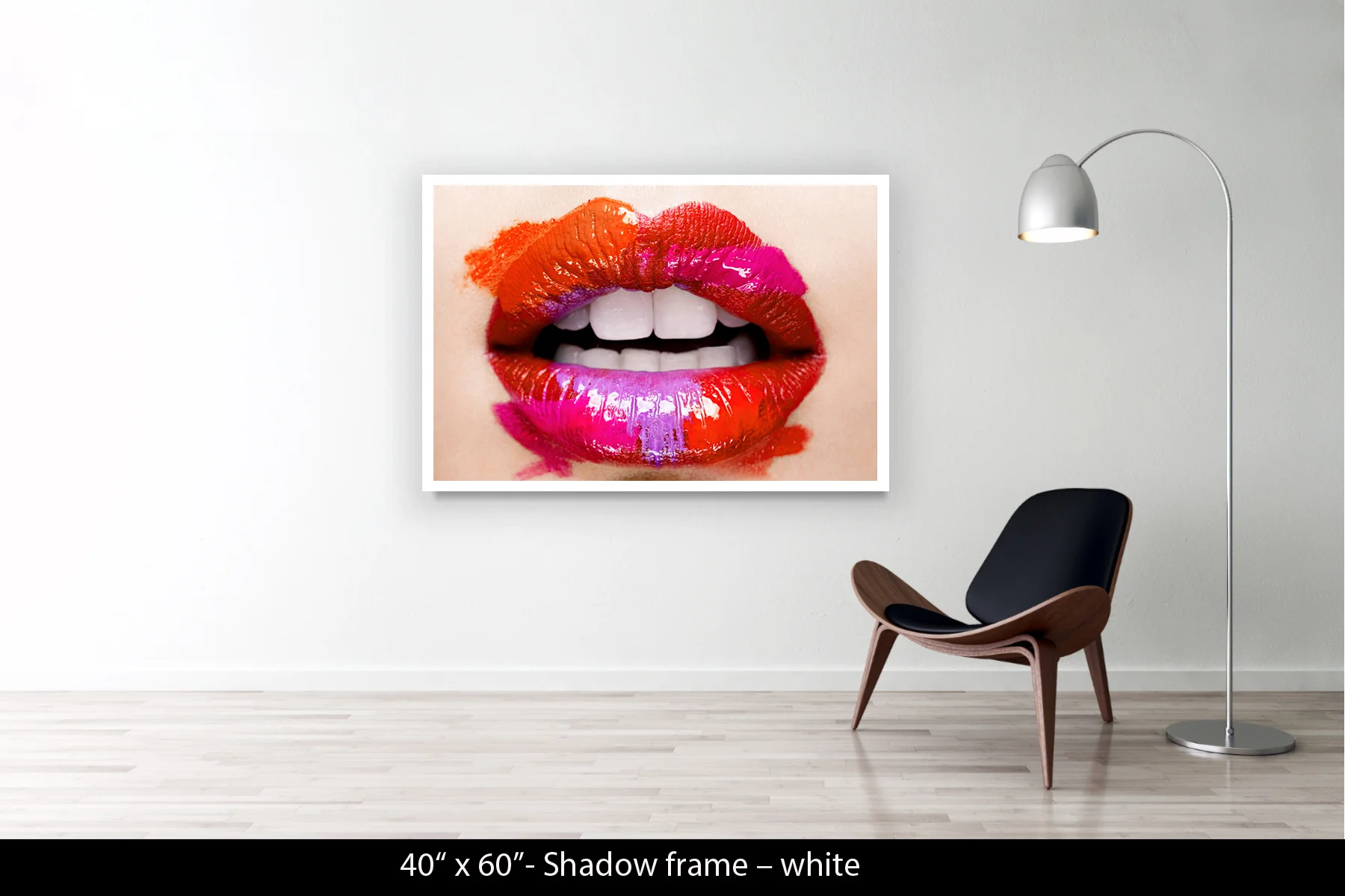 40"x60" | Shadow Frame White