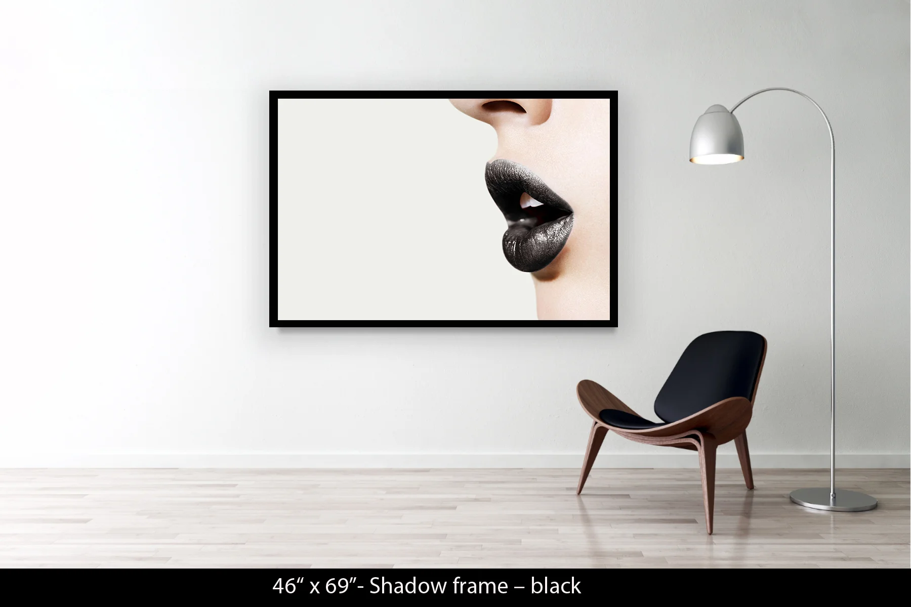 46"x69" | Shadow Frame Black