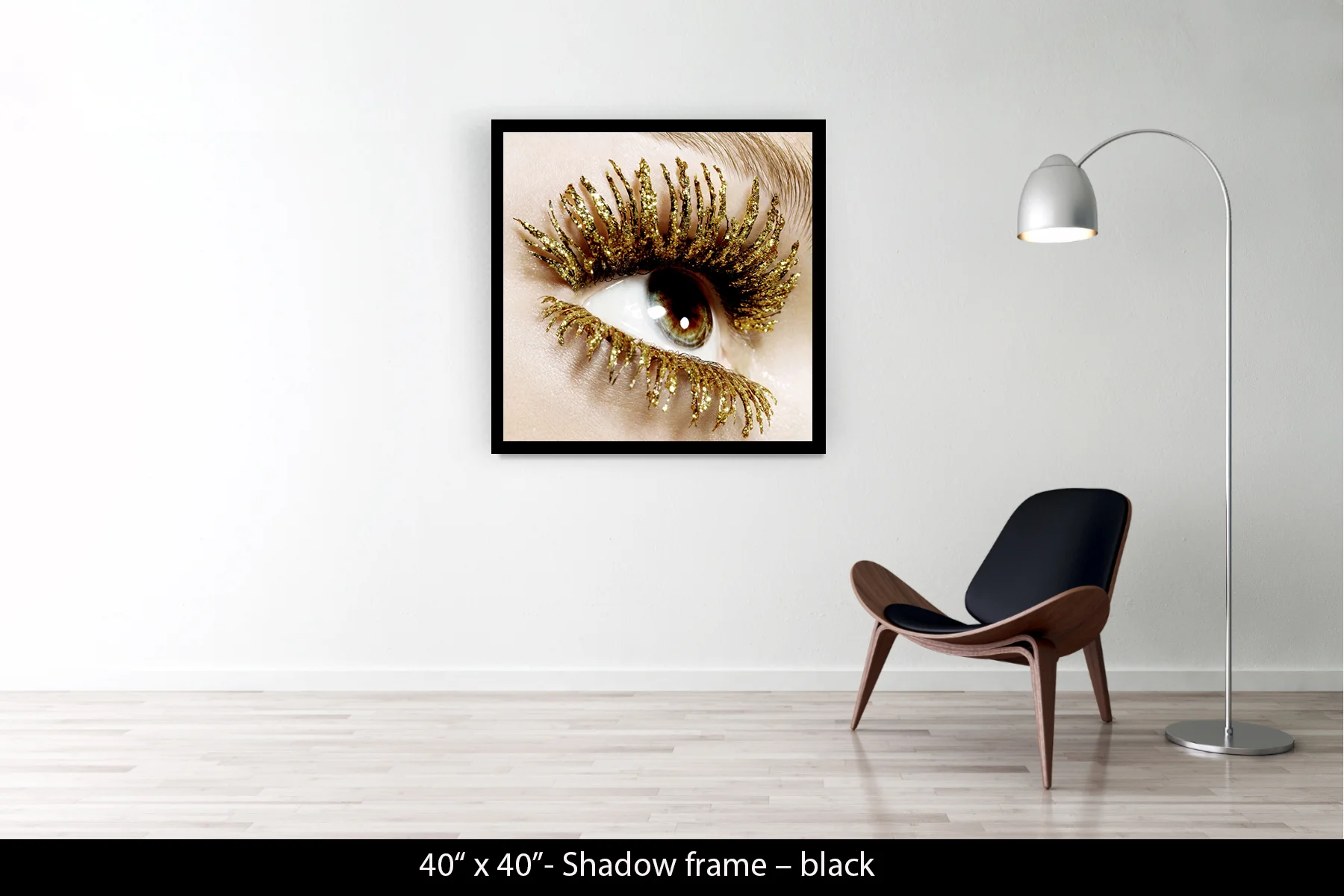 40"x40" | Shadow Frame Black