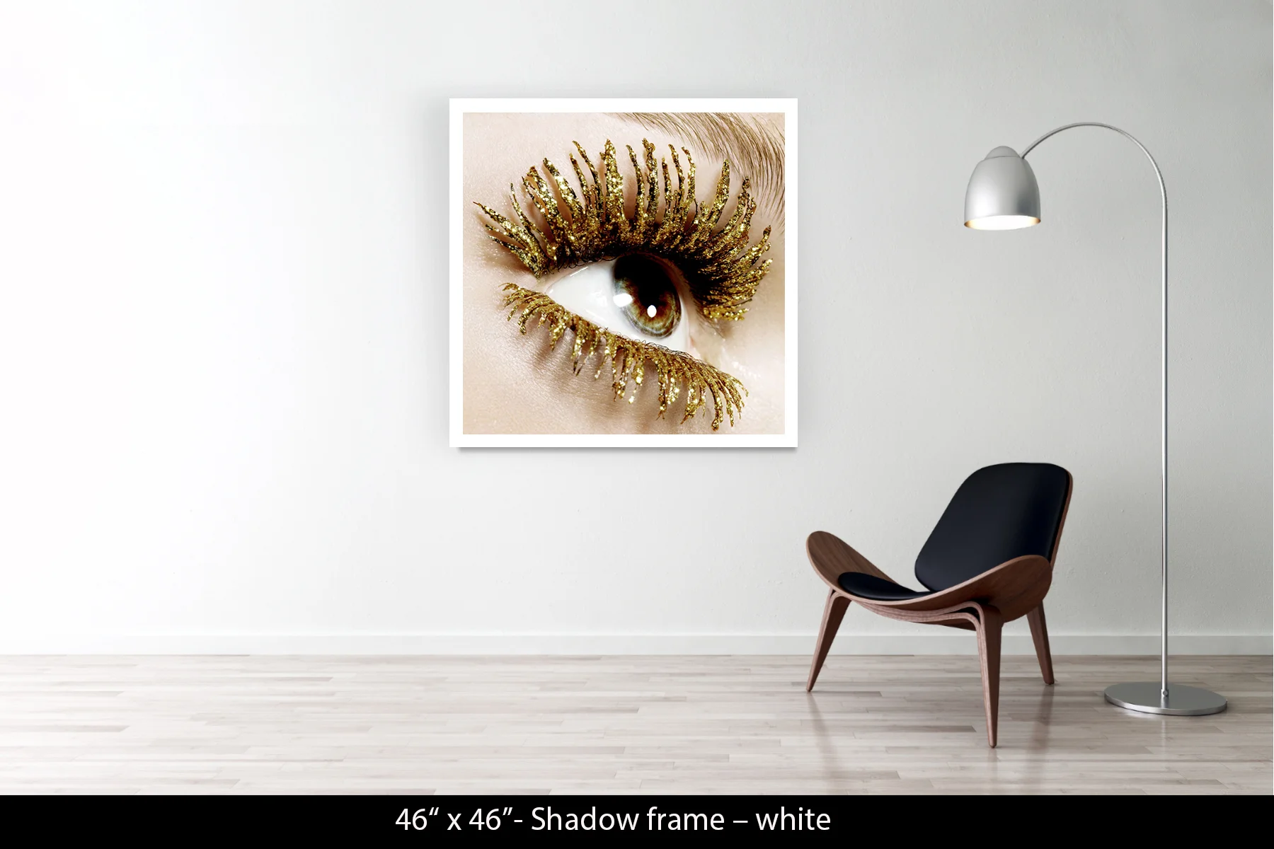 46"x46" | Shadow Frame White