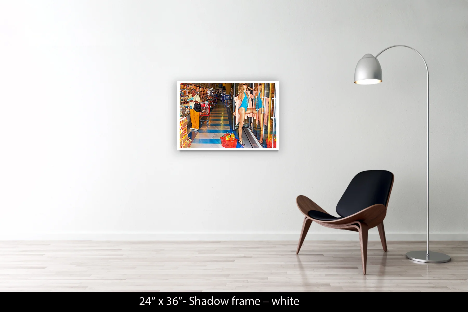 24"x36" | Shadow Frame White