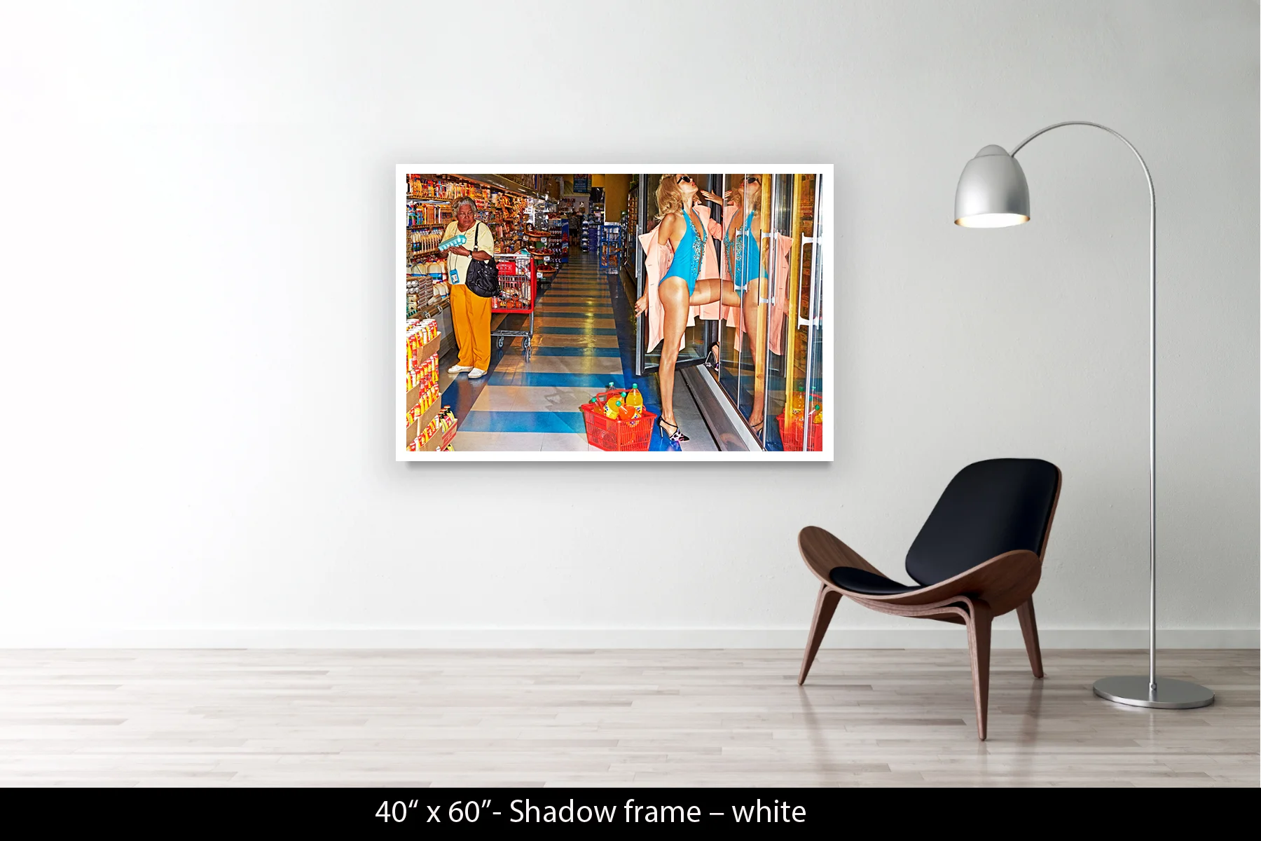 40"x60" | Shadow Frame White