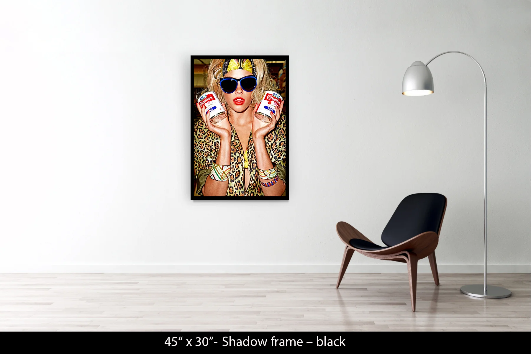 45"x30" | Shadow Frame Black