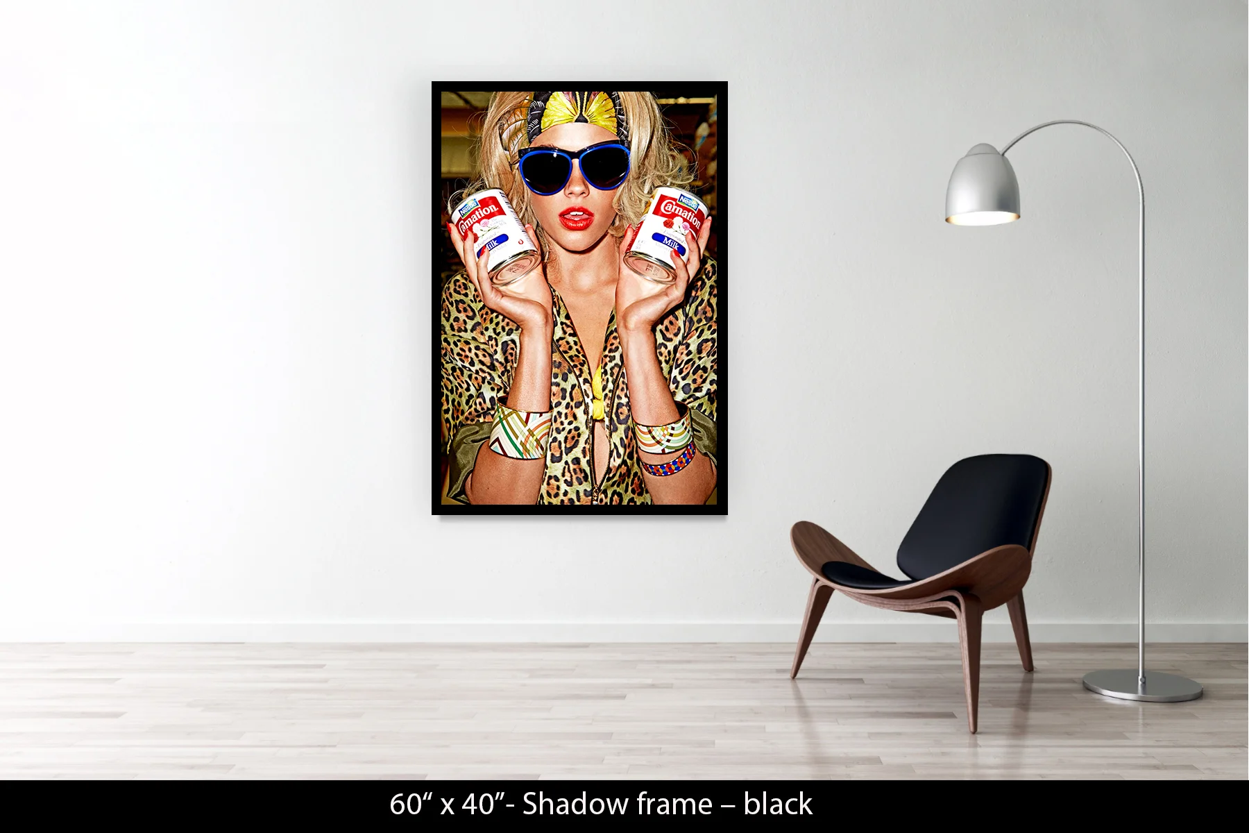 60"x40" | Shadow Frame Black