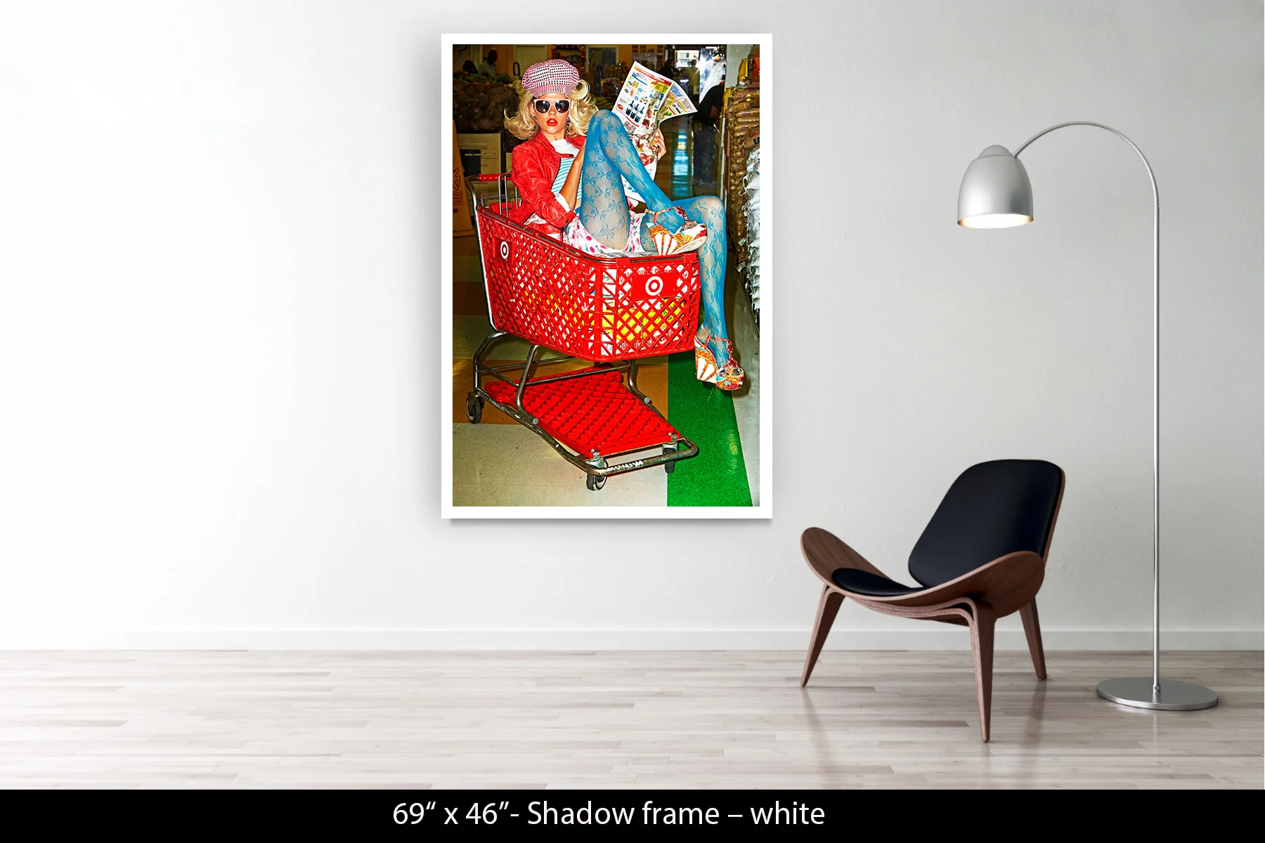 69"x46" | Shadow Frame White