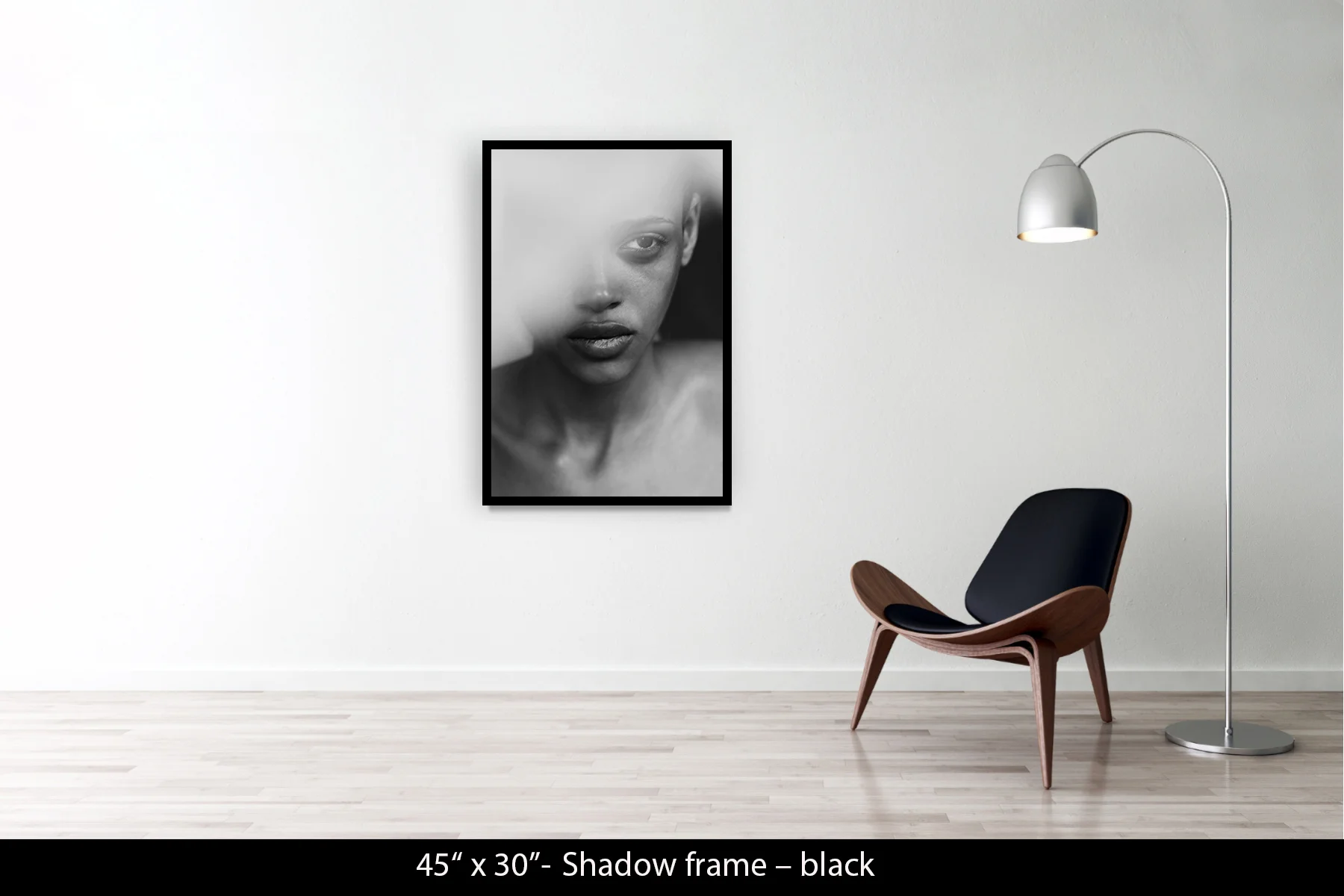 45"x30" | Shadow Frame Black