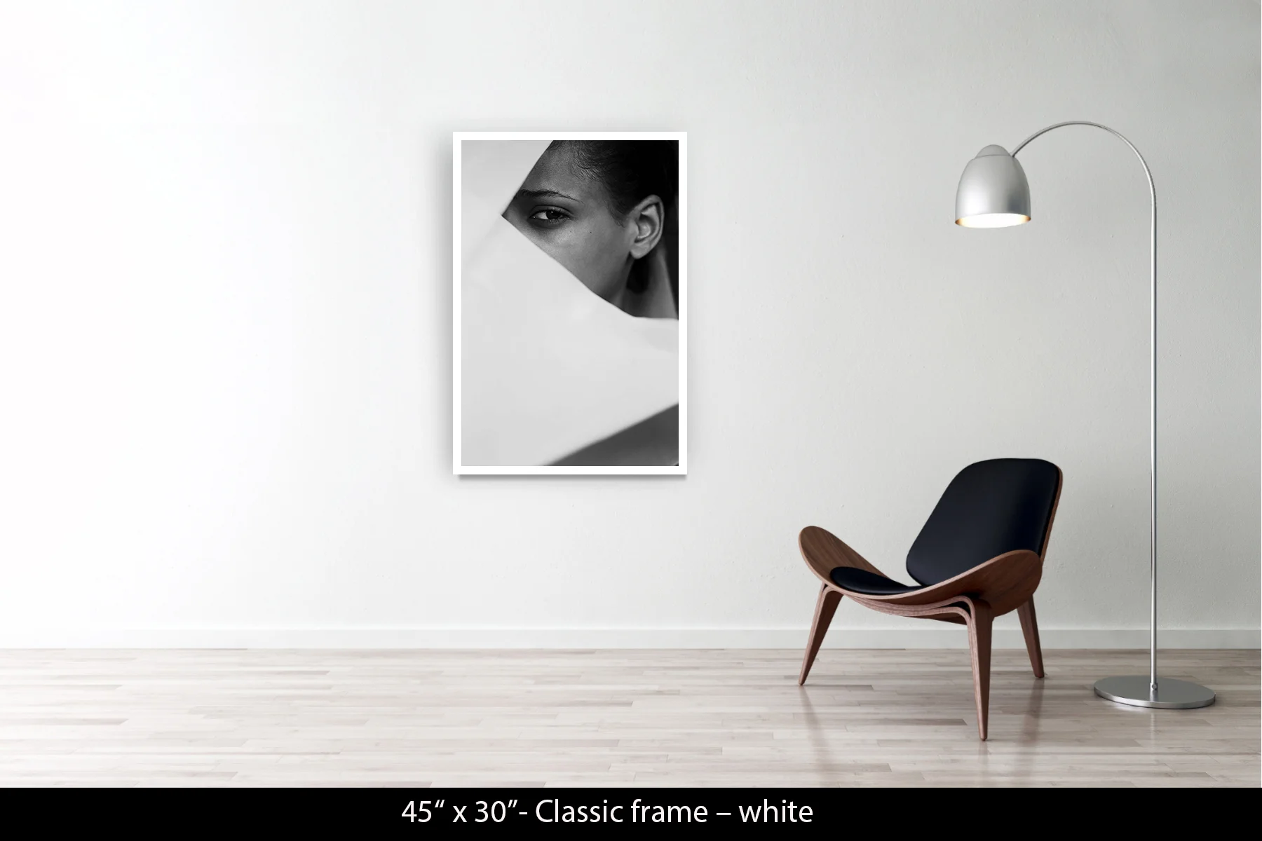 45"x30" | Classic Frame White