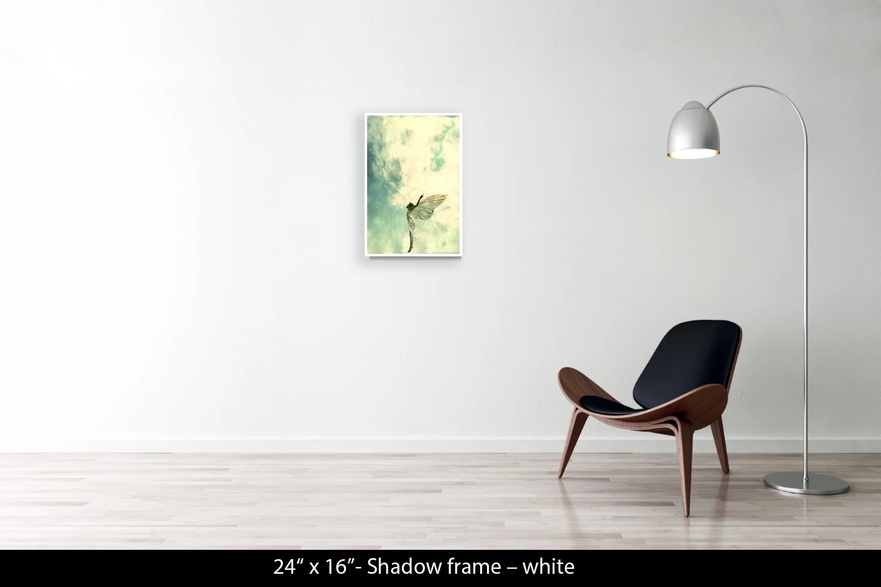 24"x16" | Shadow Frame White