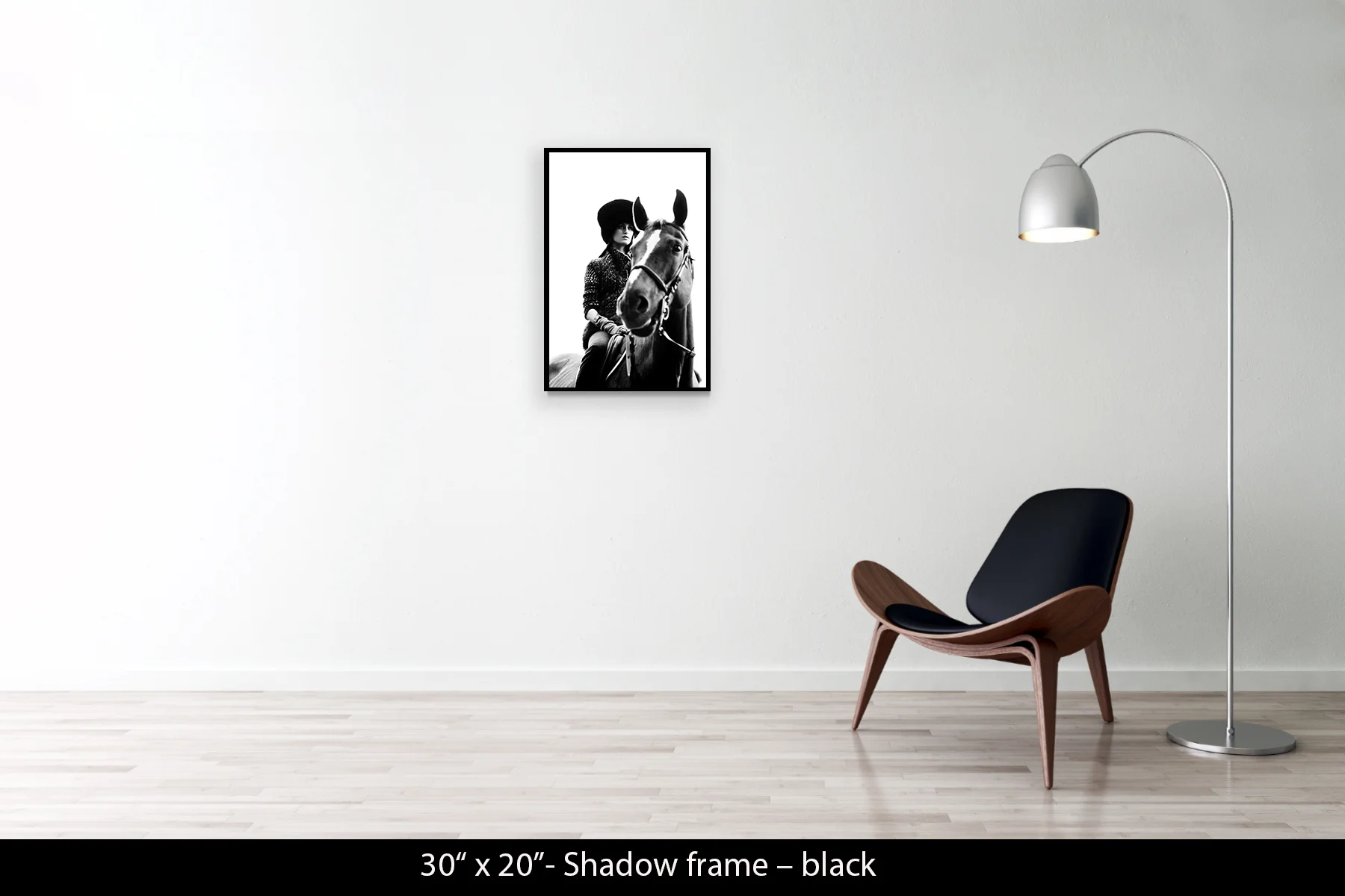 30"x20" | Shadow Frame Black