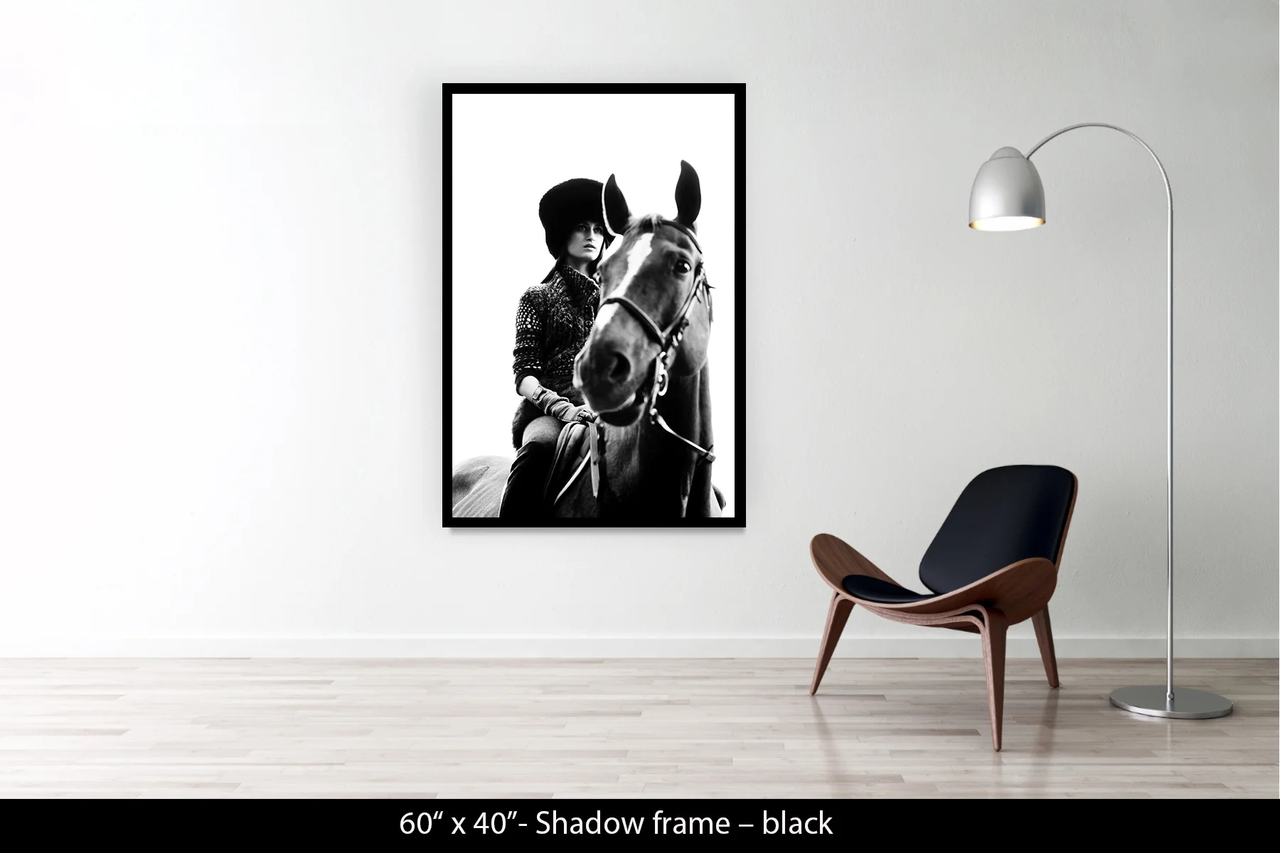 60"x40" | Shadow Frame Black