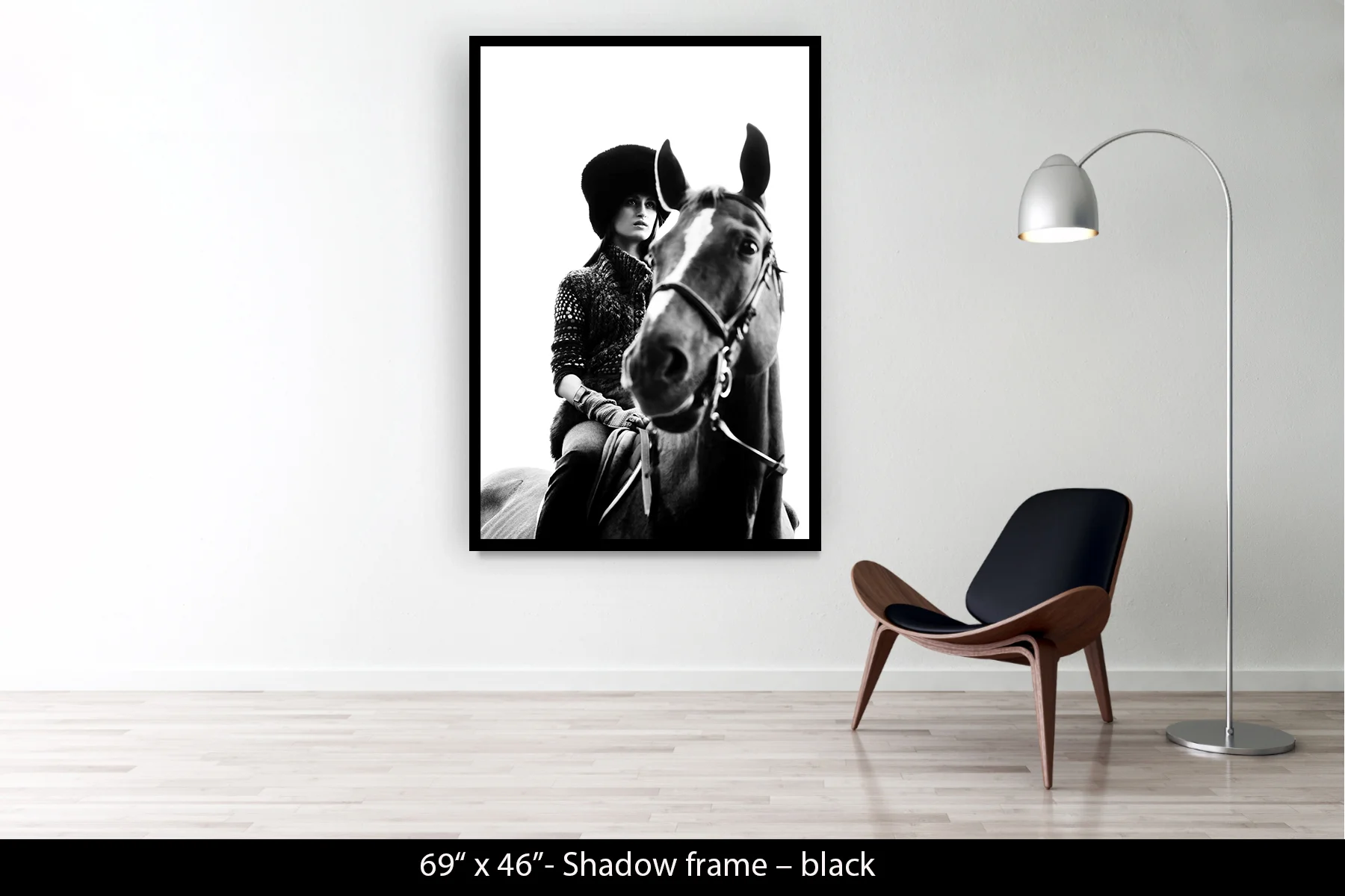 69"x46" | Shadow Frame Black