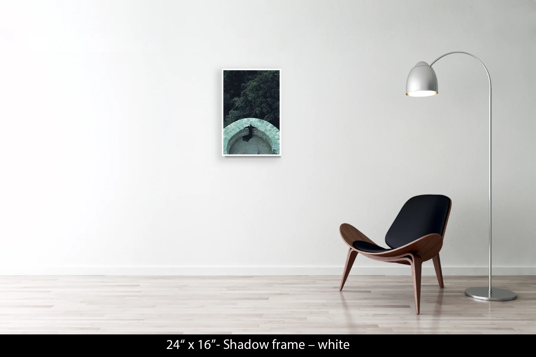 24"x16" | Shadow Frame White