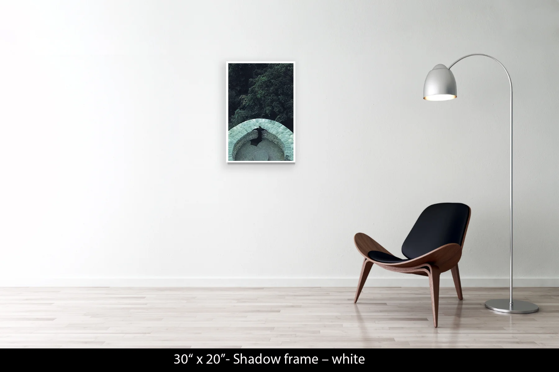 30"x20" | Shadow Frame White