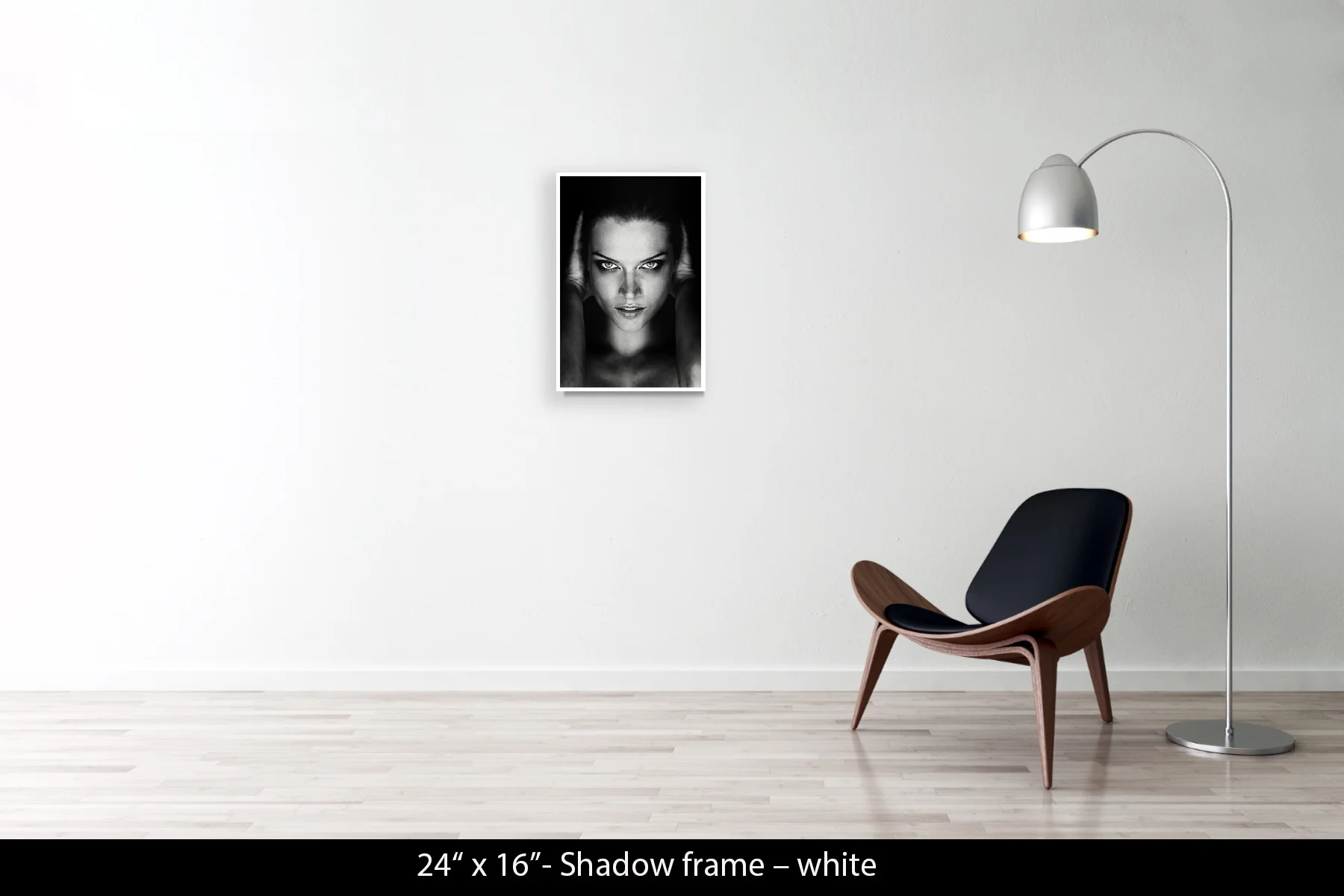 24"x16" | Shadow Frame White