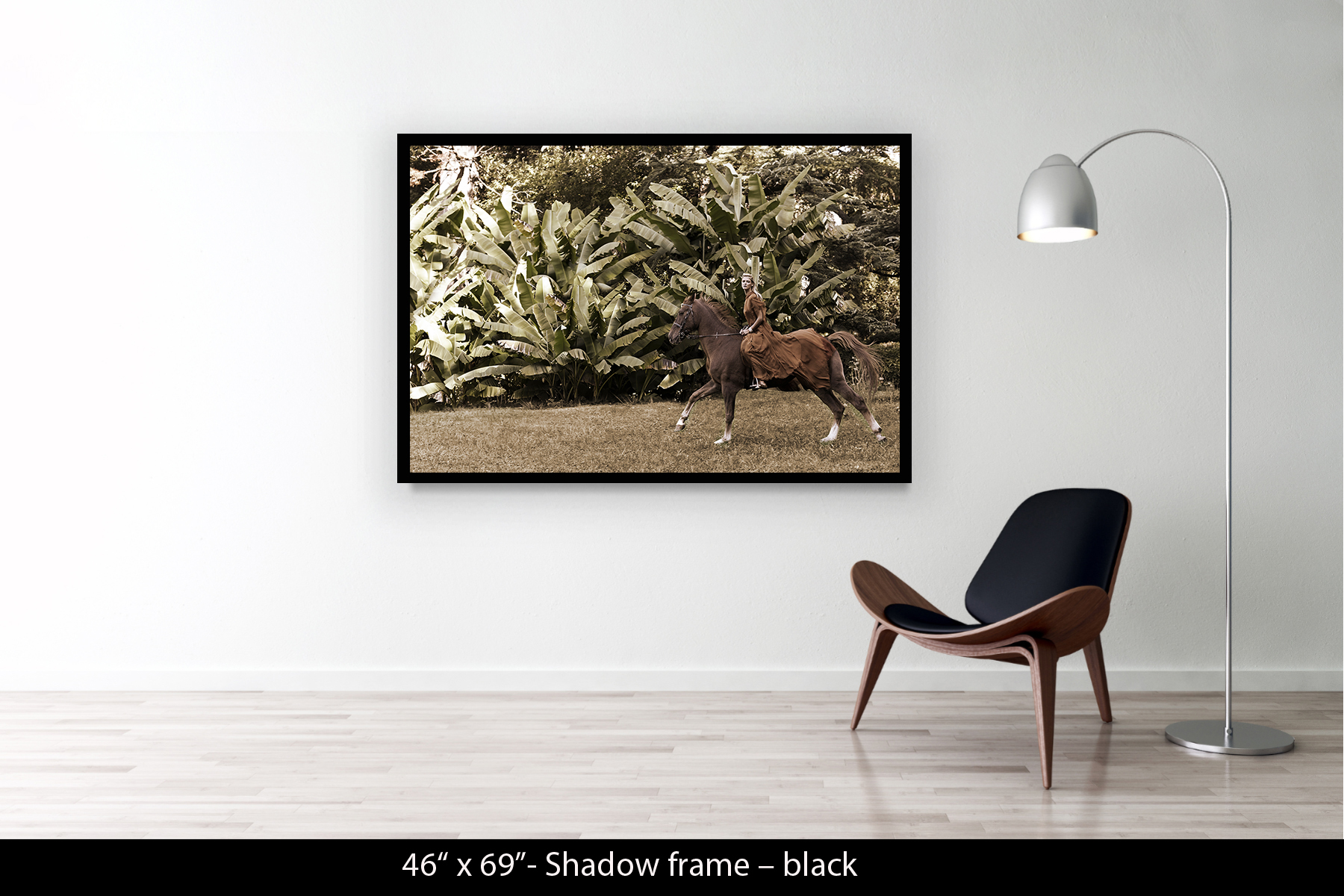 46"x69" | Shadow Frame Black