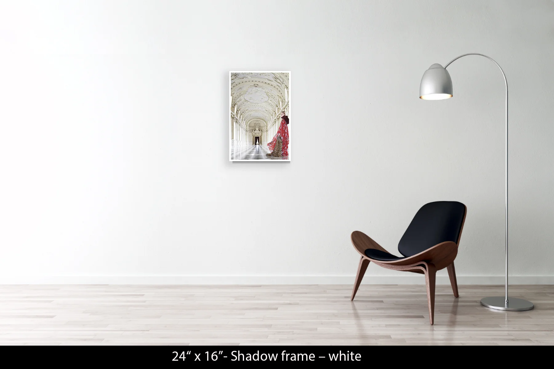 24"x16" | Shadow Frame White