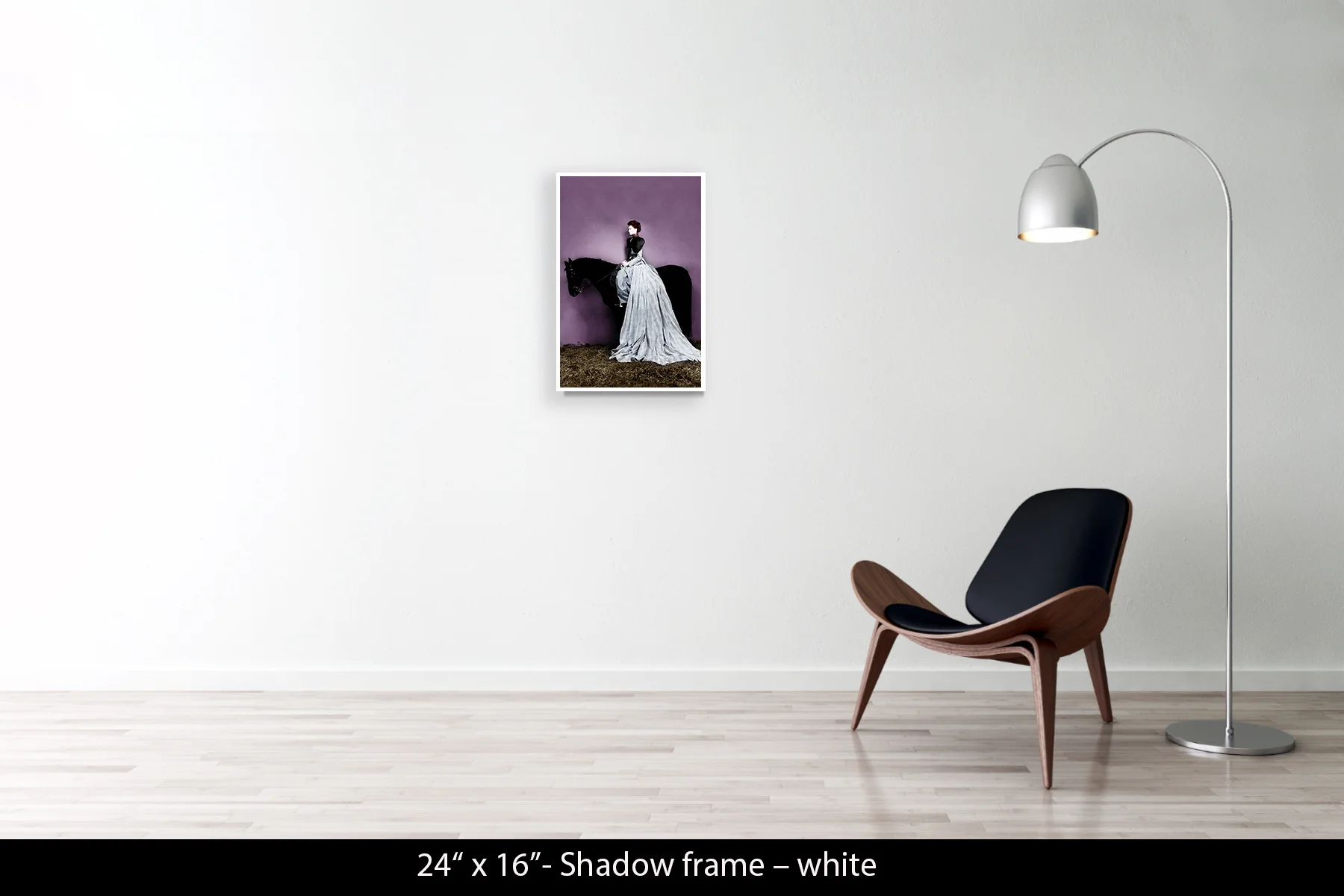 24"x16" | Shadow Frame White
