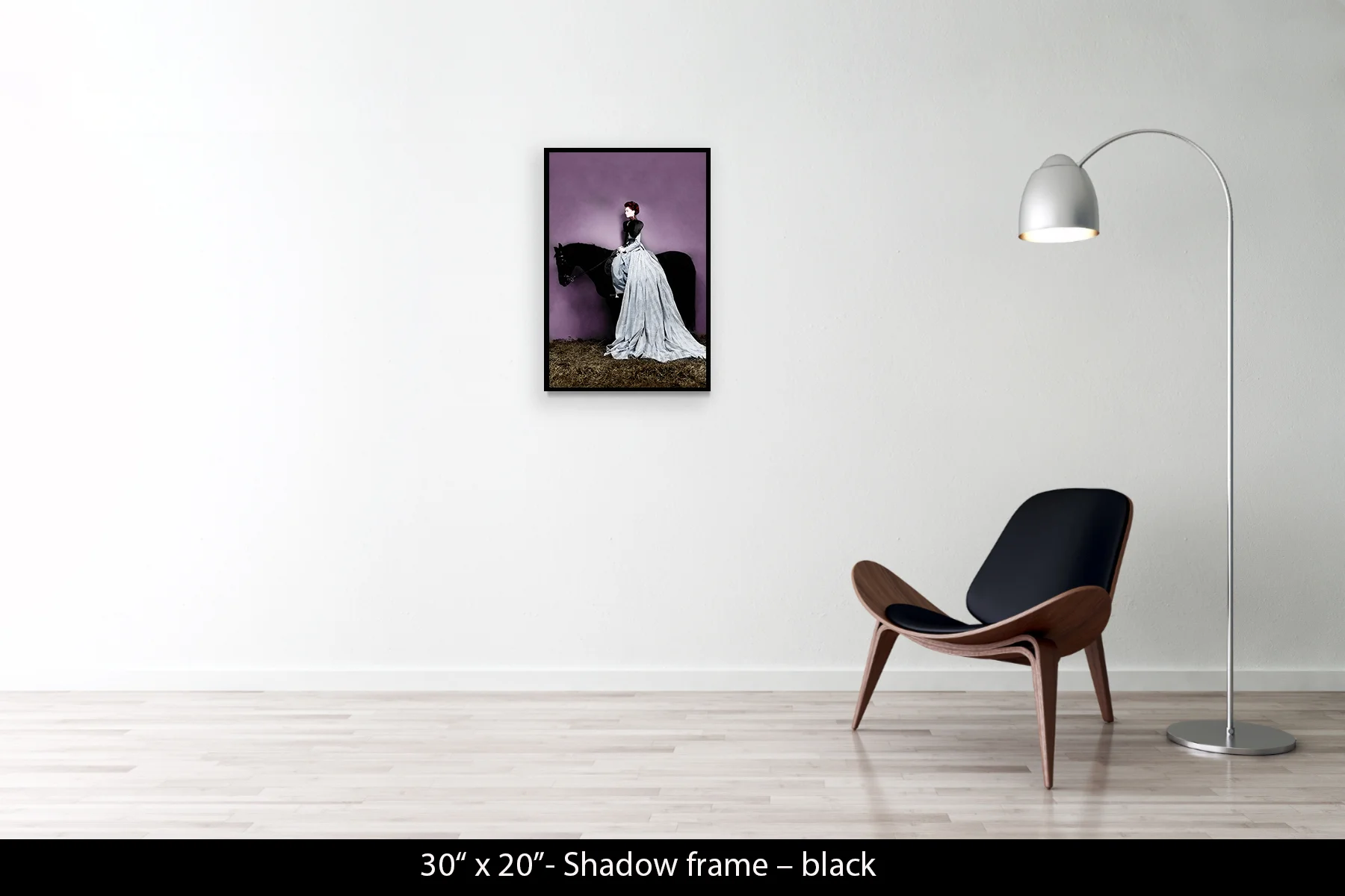 30"x20" | Shadow Frame Black