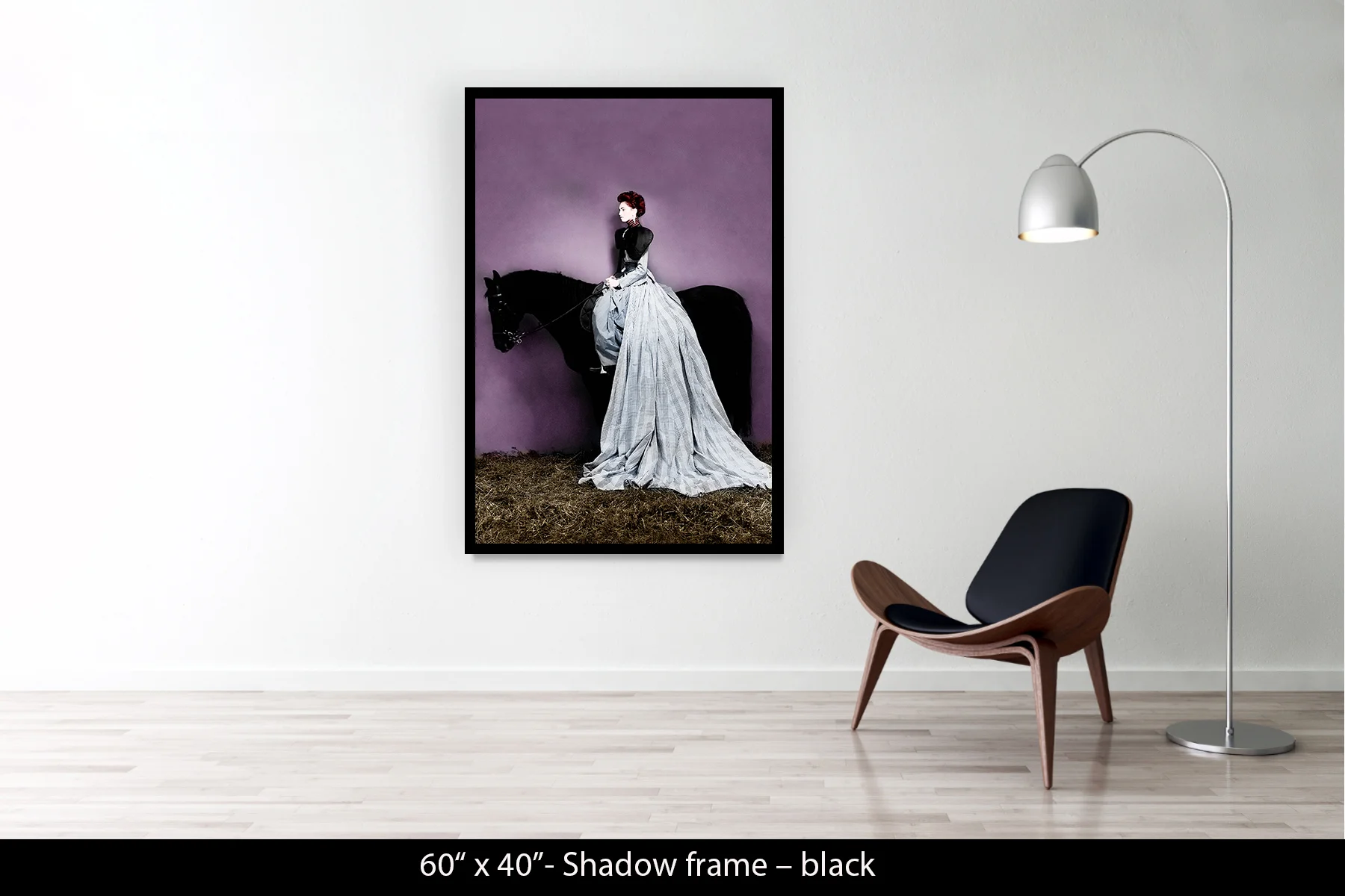 60"x40" | Shadow Frame Black