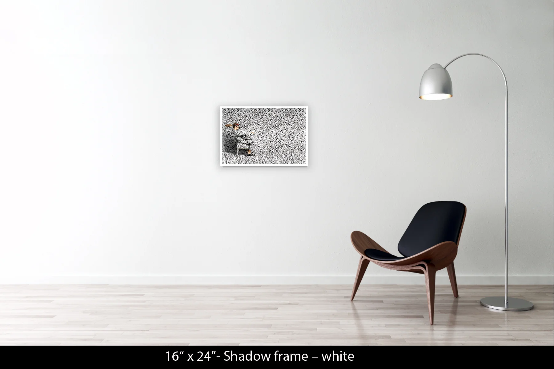 16"x24" | Shadow Frame White