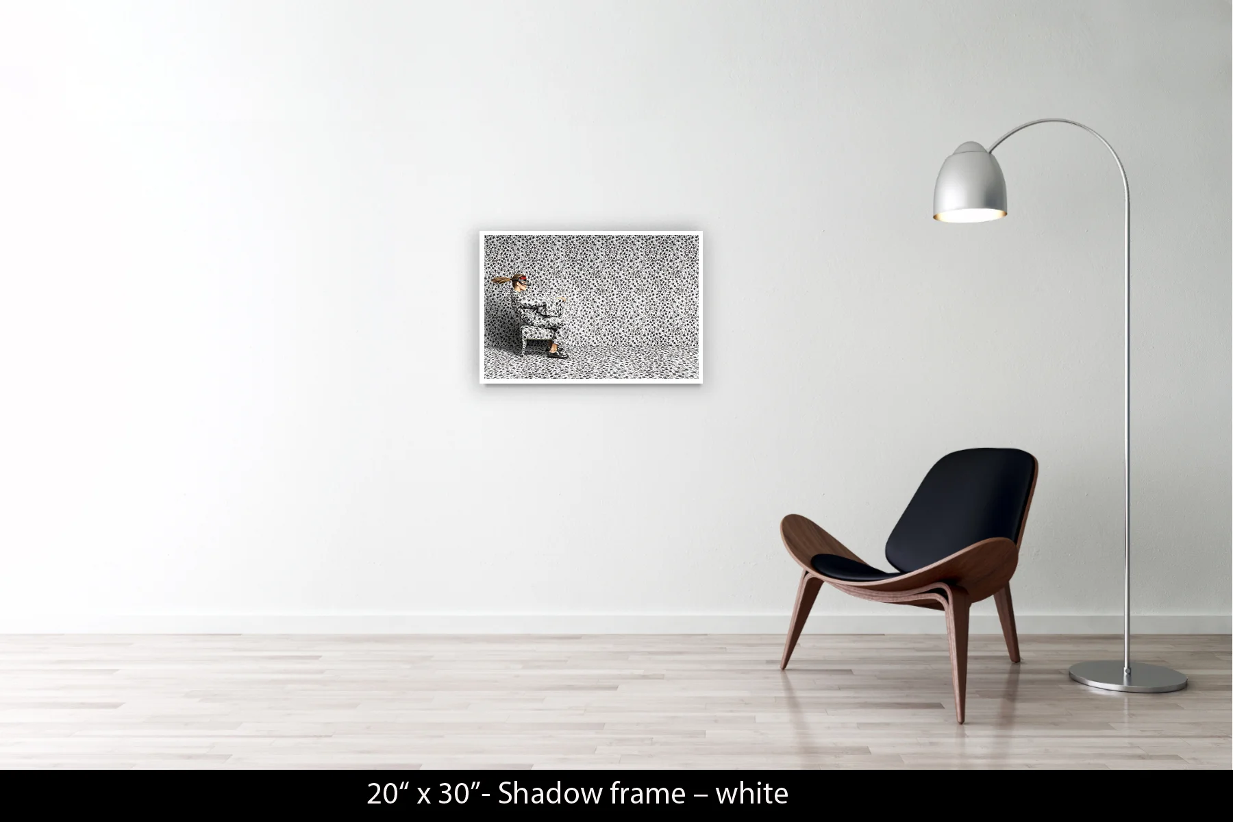 20"x30" | Shadow Frame White
