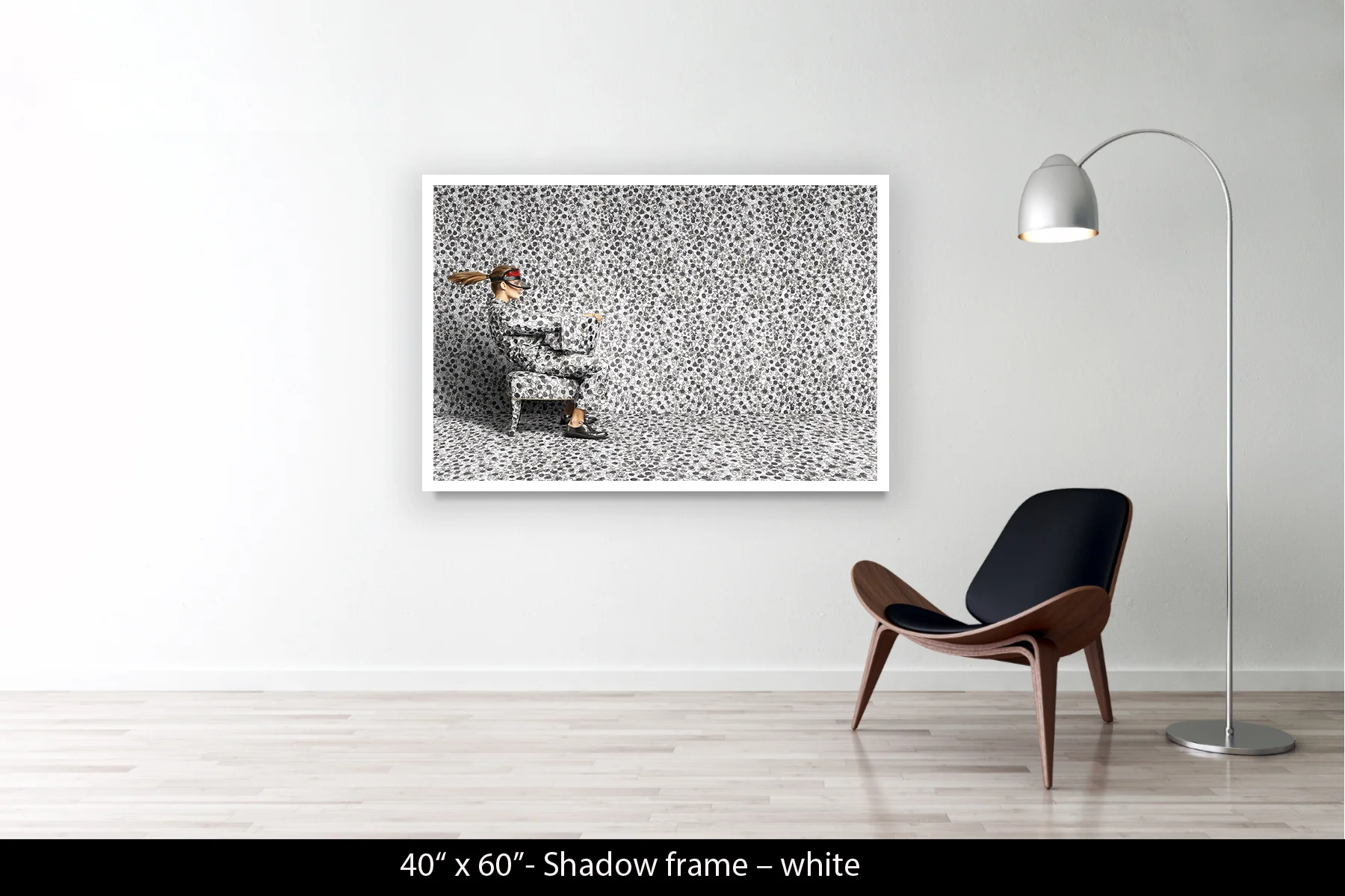 40"x60" | Shadow Frame White
