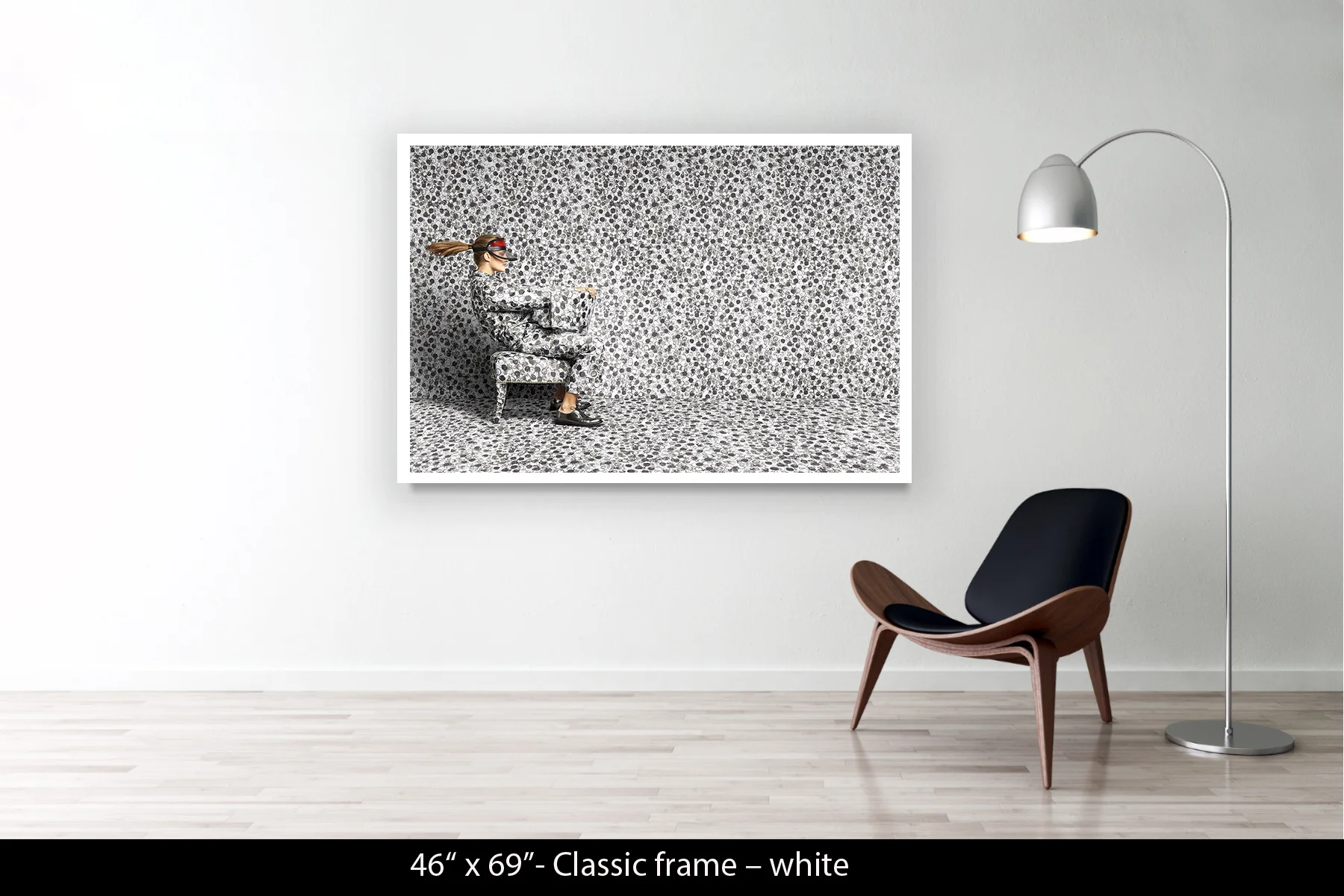 46"x69" | Classic Frame White